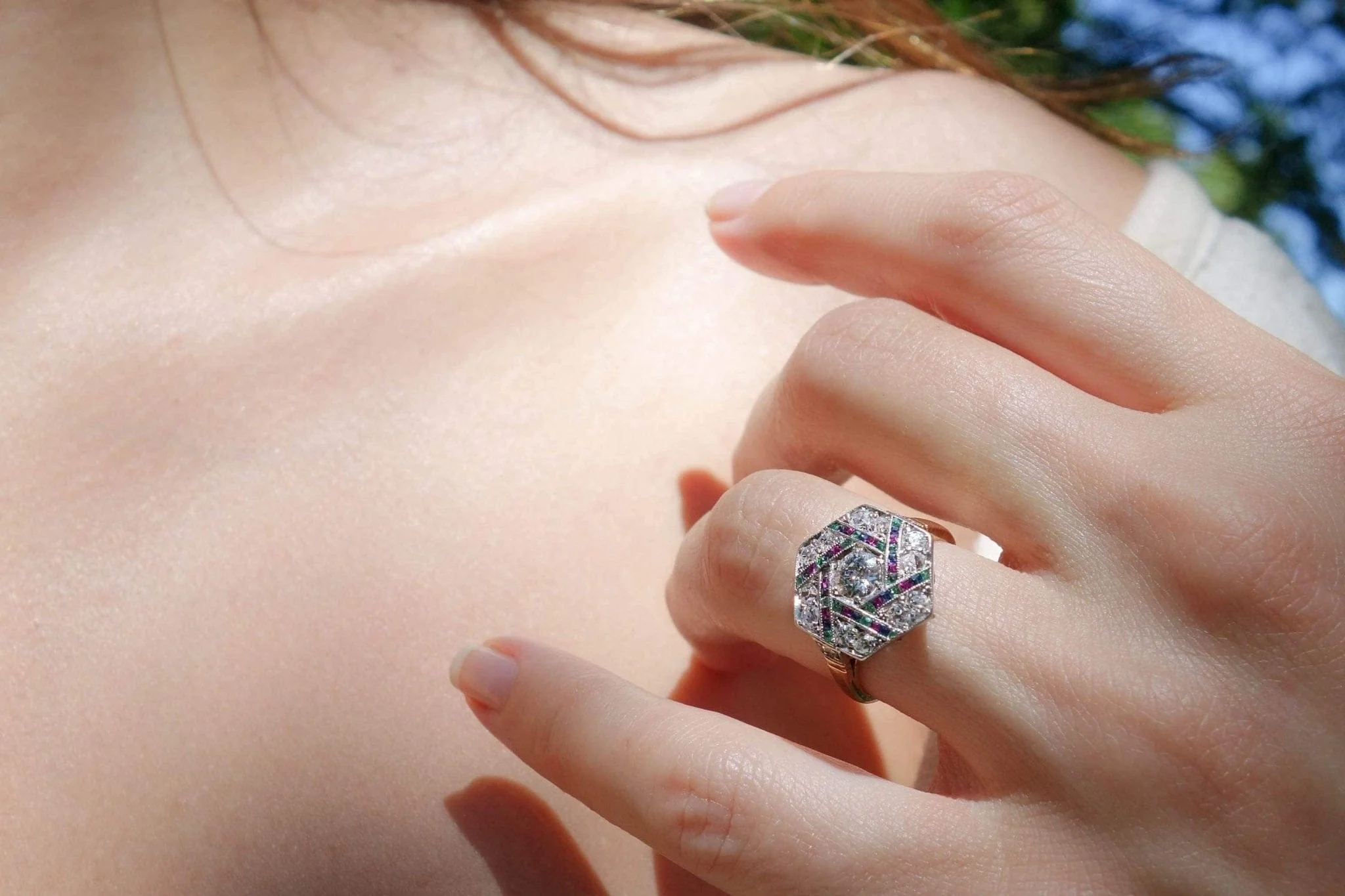 Art Deco Diamond Ring - Image 5