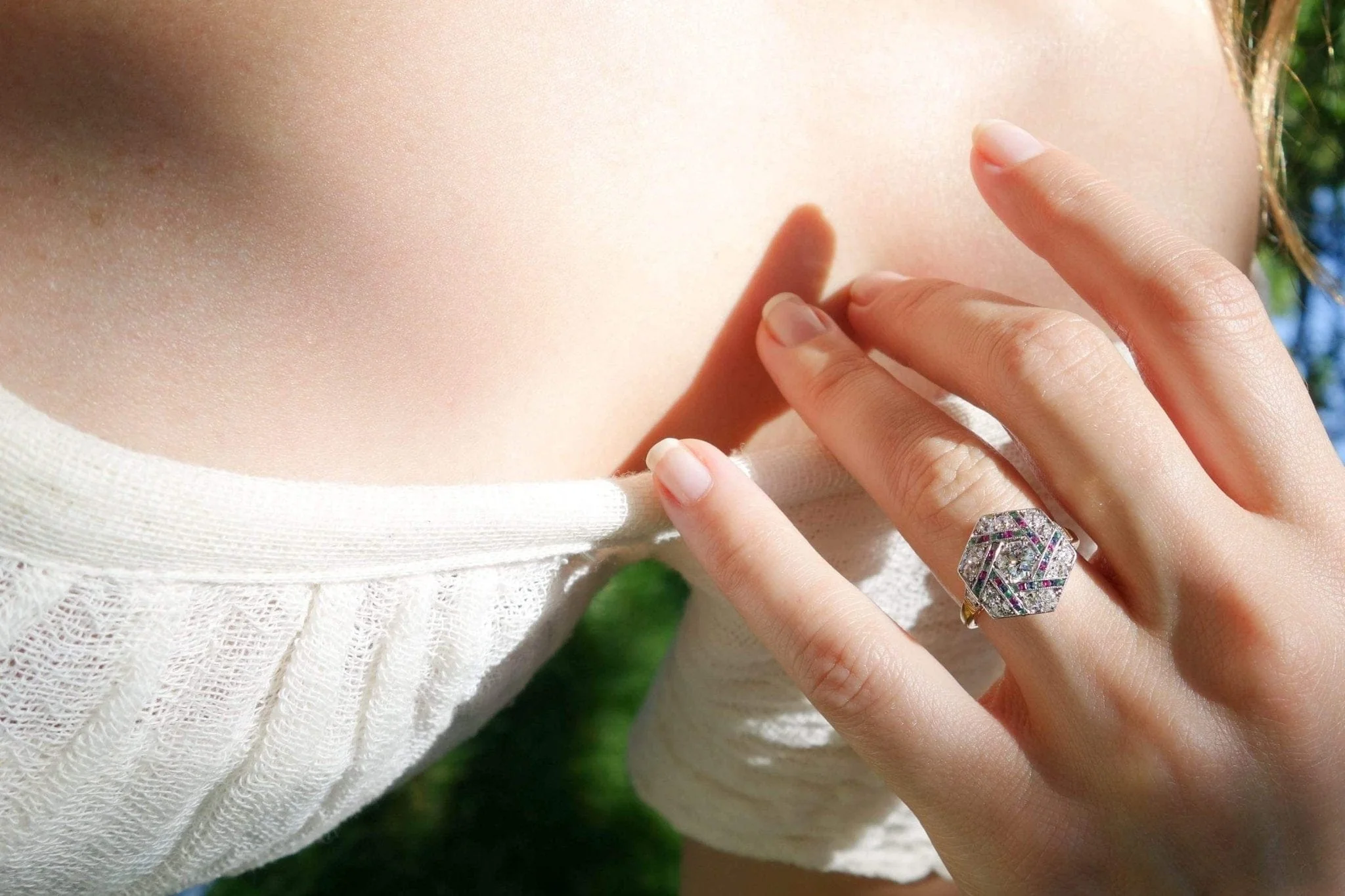Art Deco Diamond Ring - Image 6