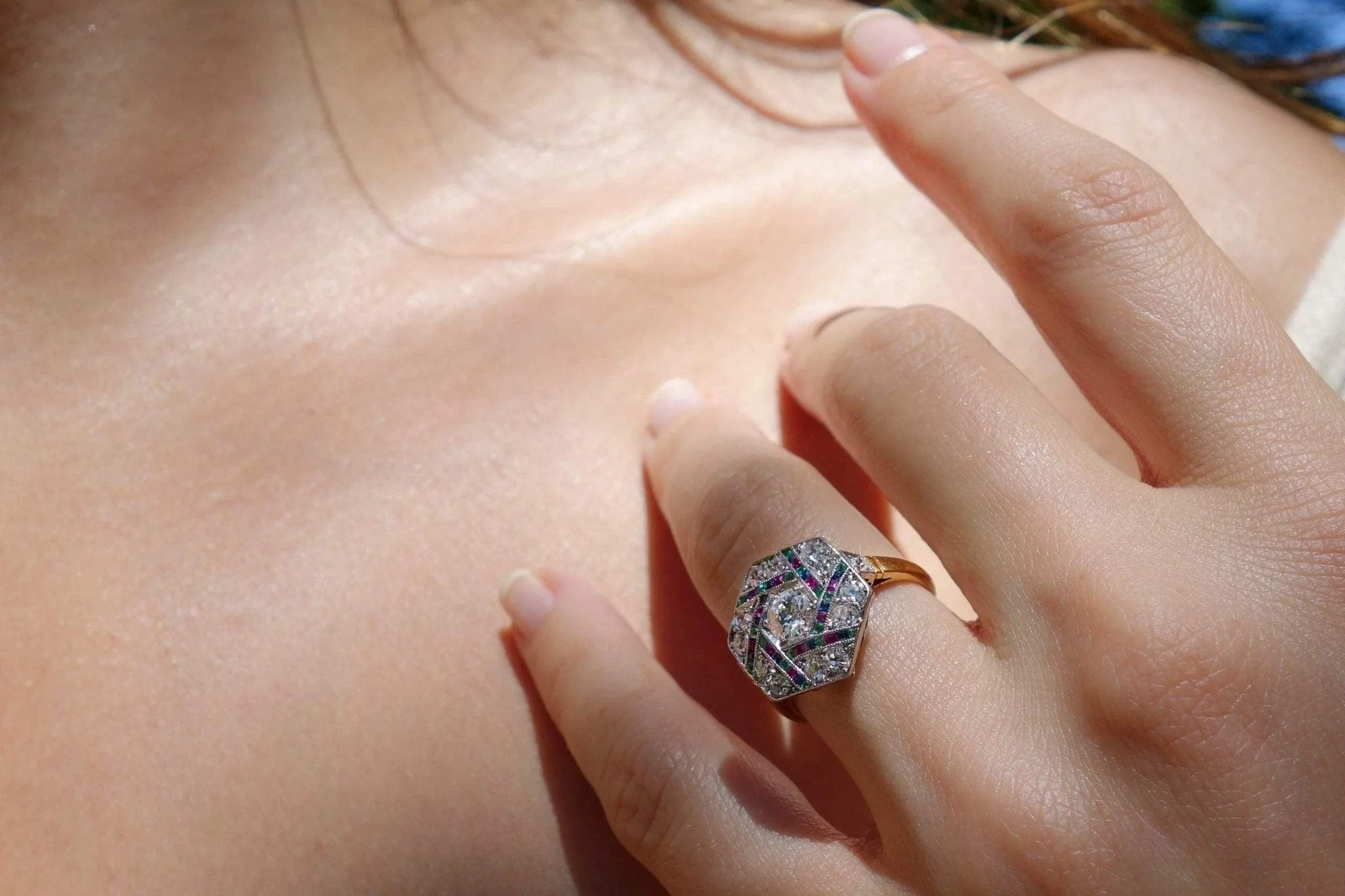 Art Deco Diamond Ring - Image 7