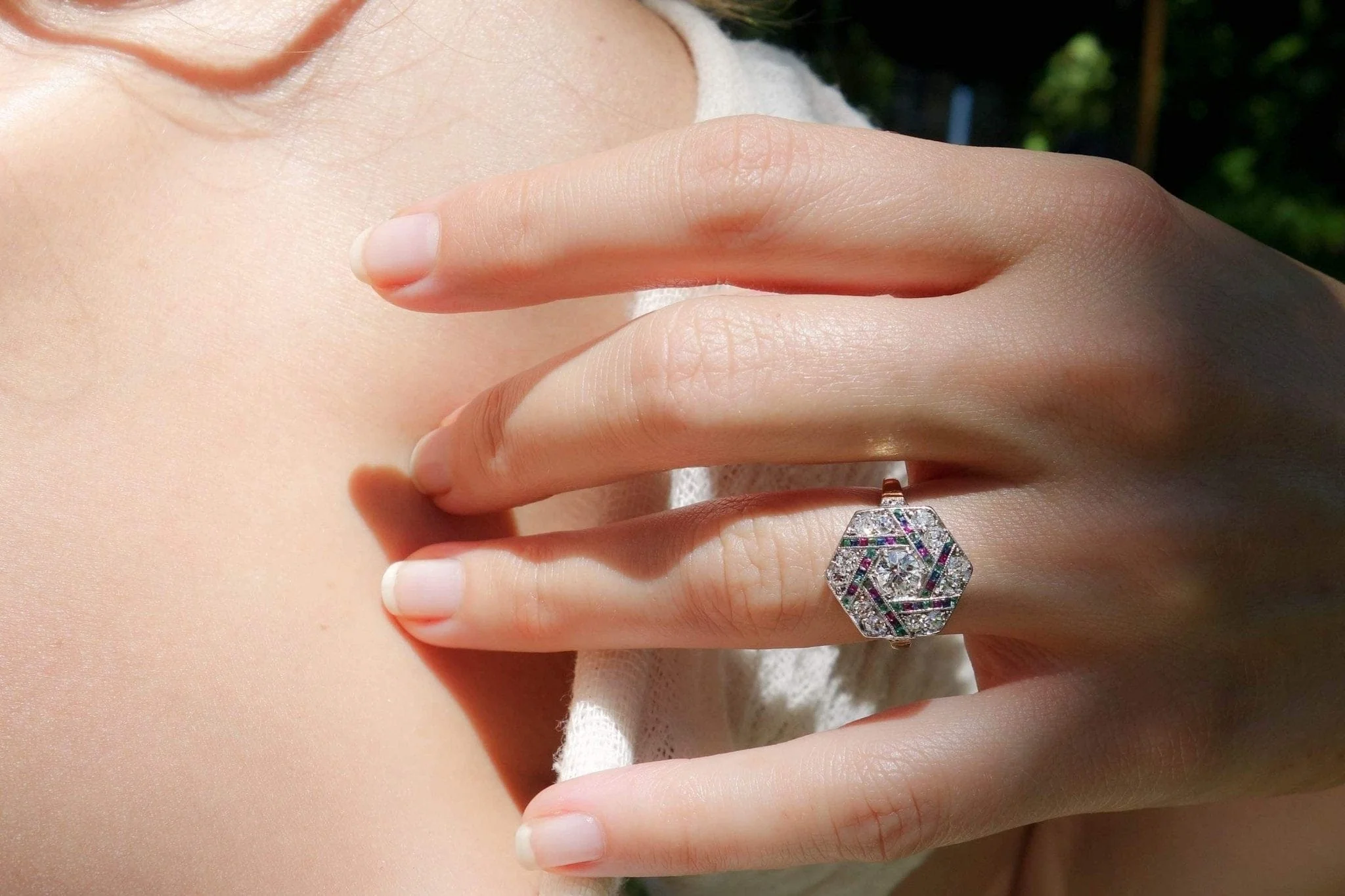 Art Deco Diamond Ring - Image 8