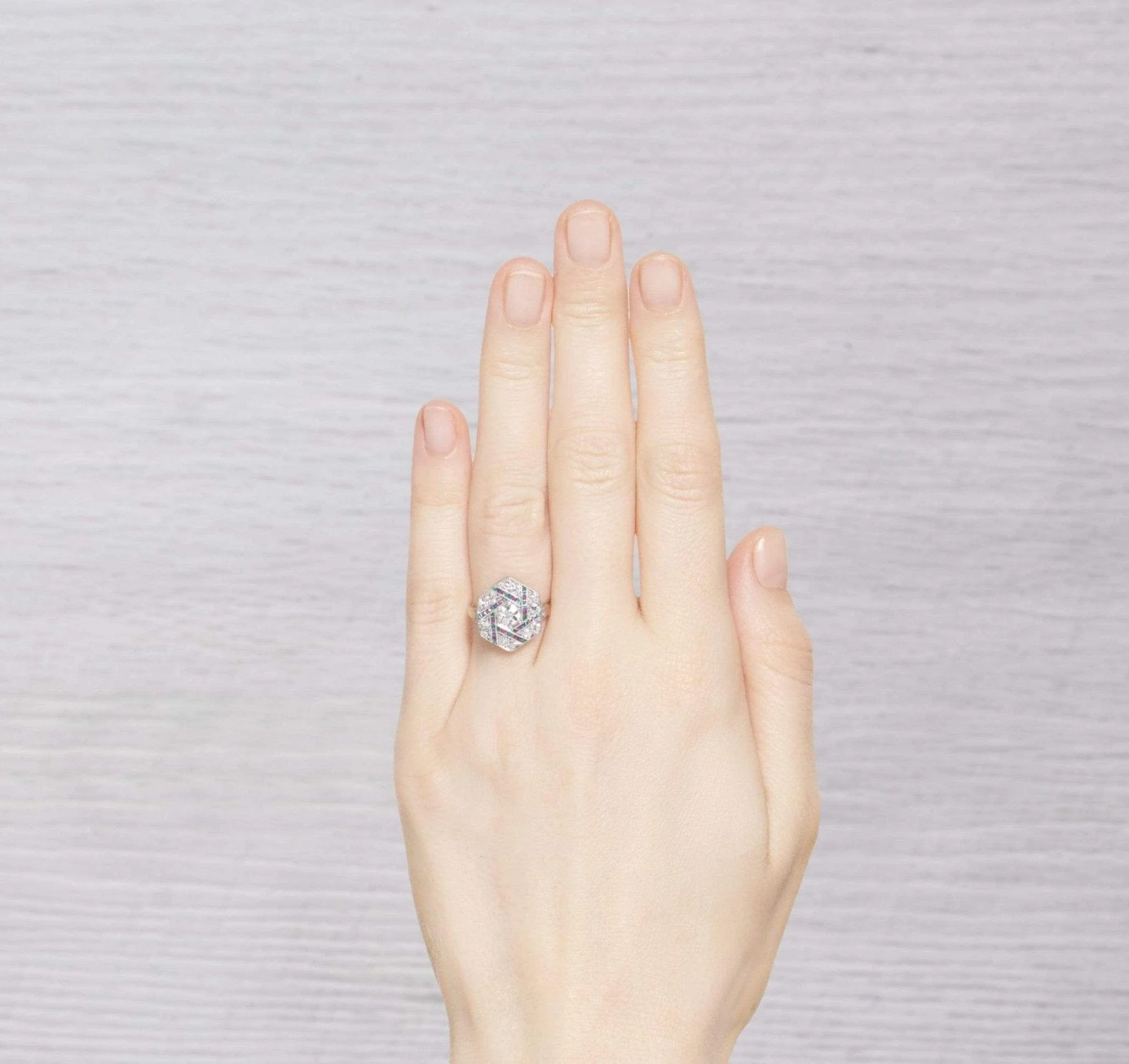 Art Deco Diamond Ring - Image 9