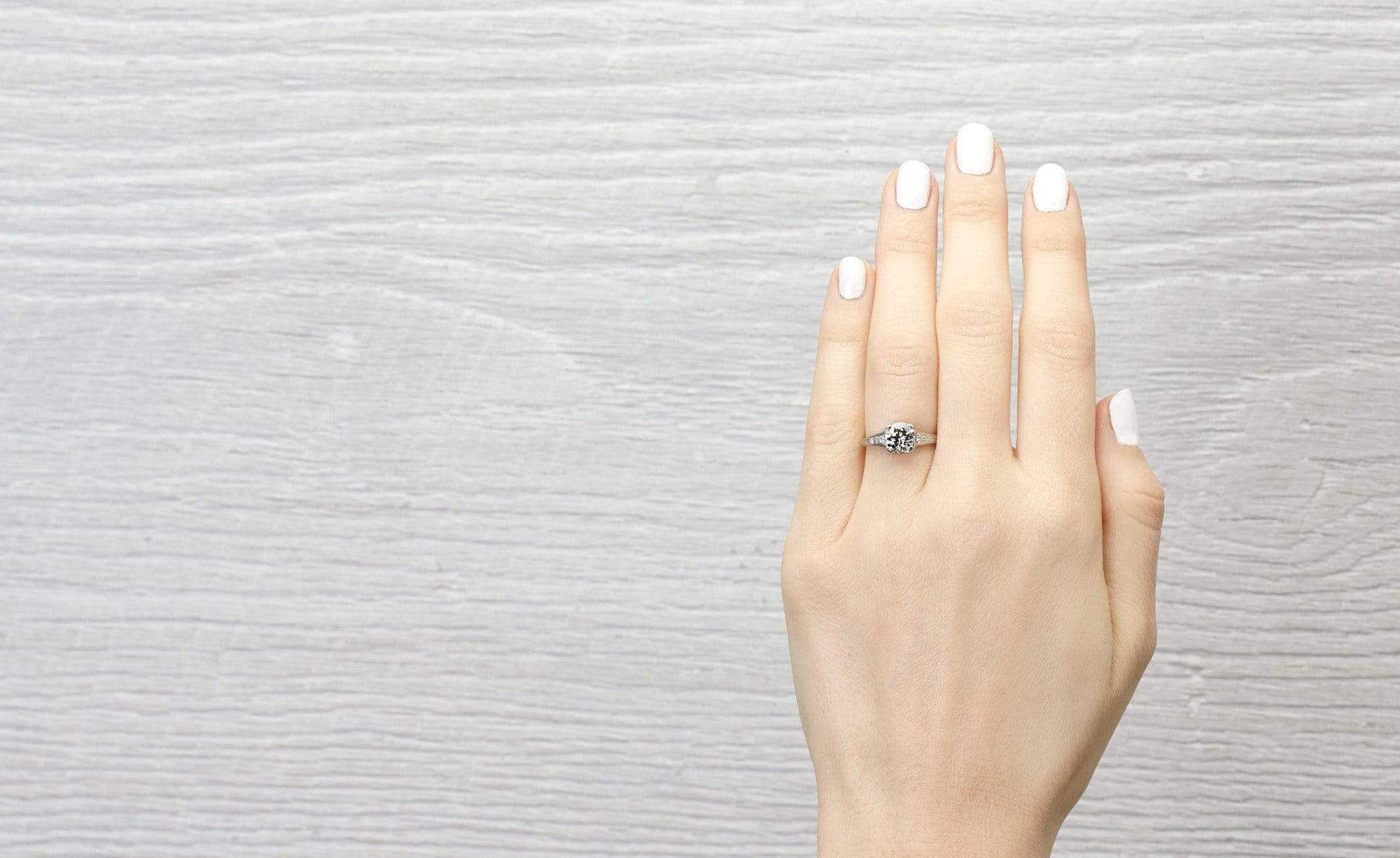 1.02 Carat Diamond Art Deco Engagement Ring - Image 5