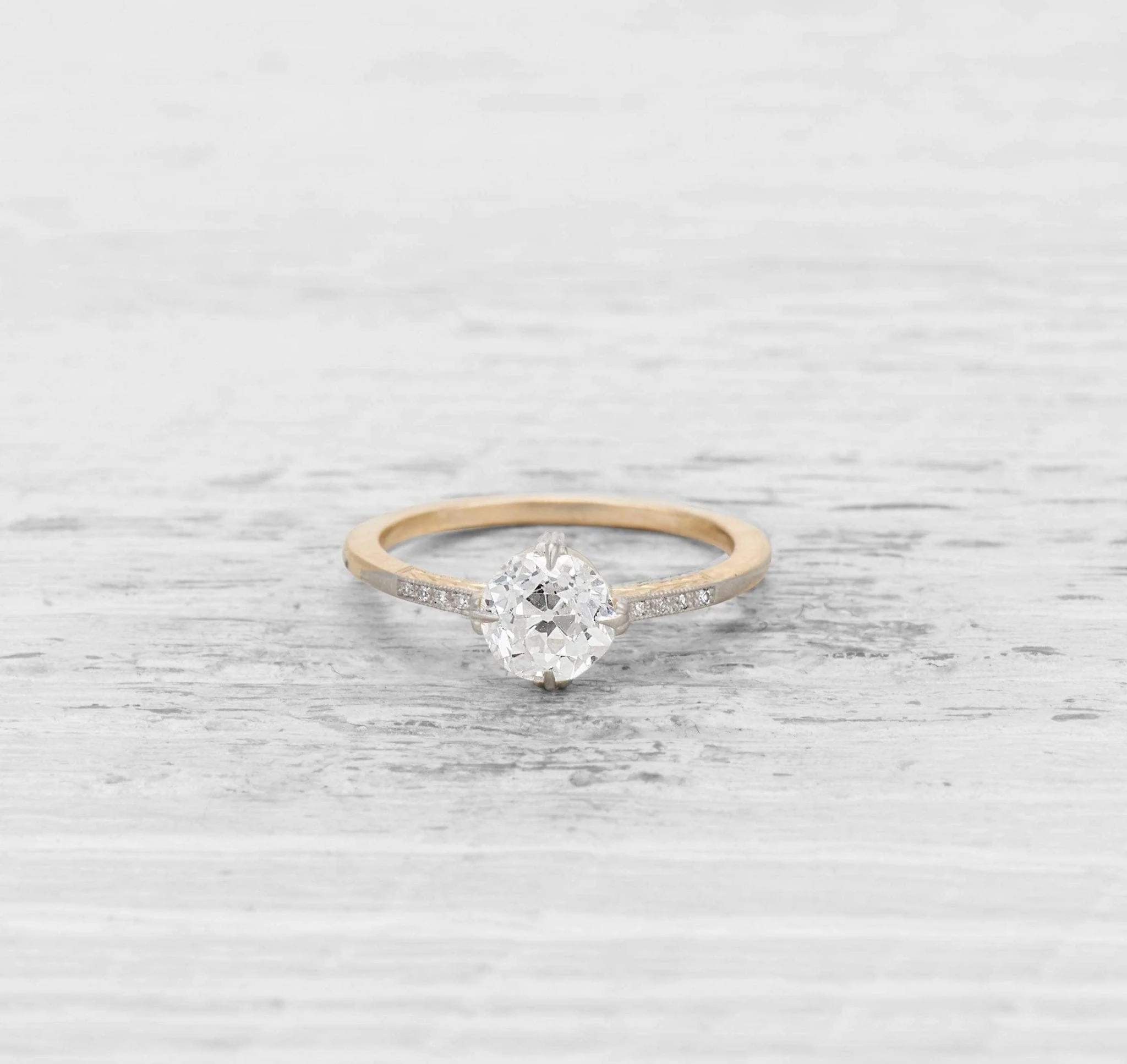 1.02 CARAT EDWARDIAN DIAMOND ENGAGEMENT RING - Image 2