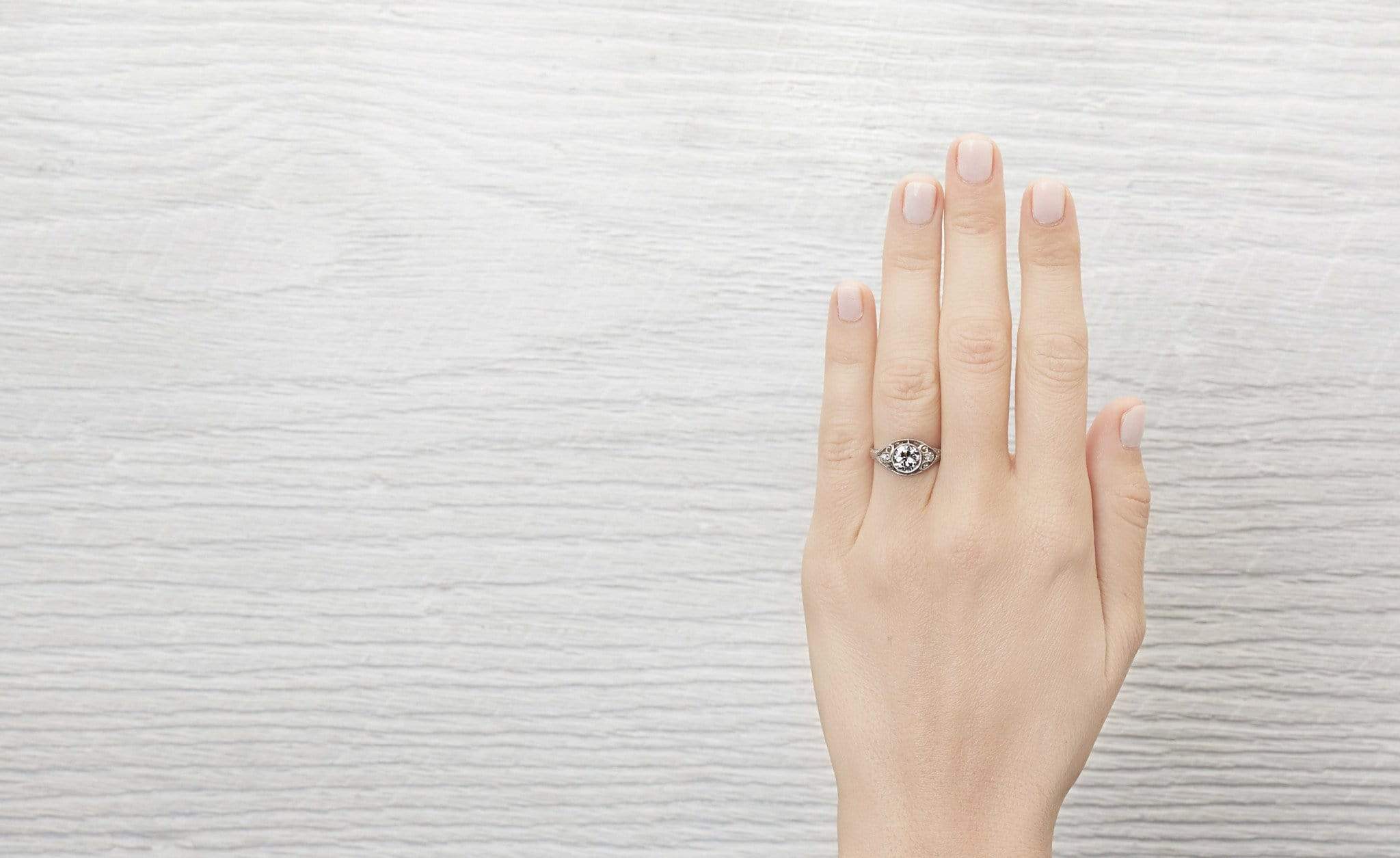 1.02 Carat Edwardian Engagement Ring - Image 5