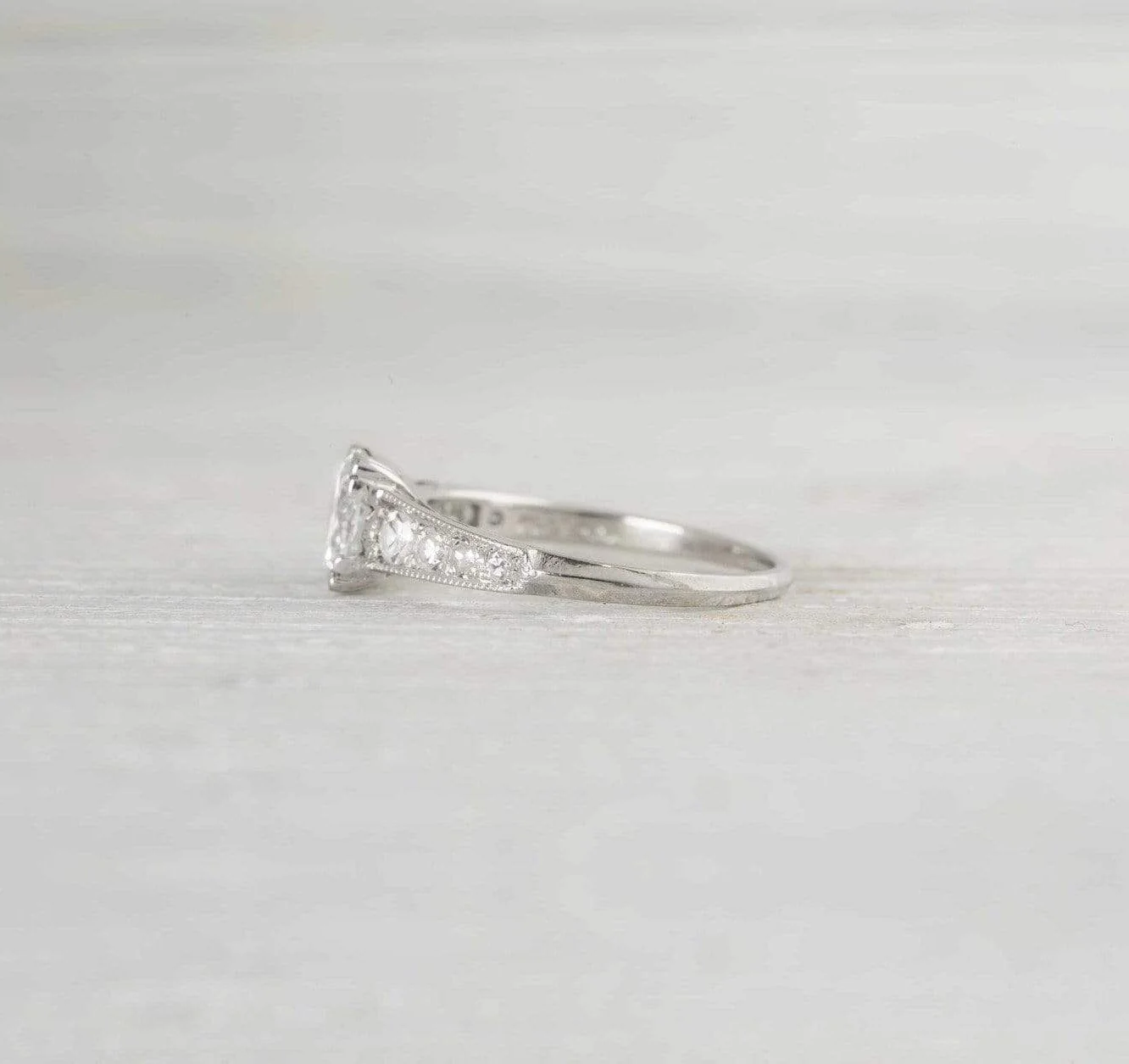 1.02 Carat Vintage Diamond Engagement Ring - Image 3