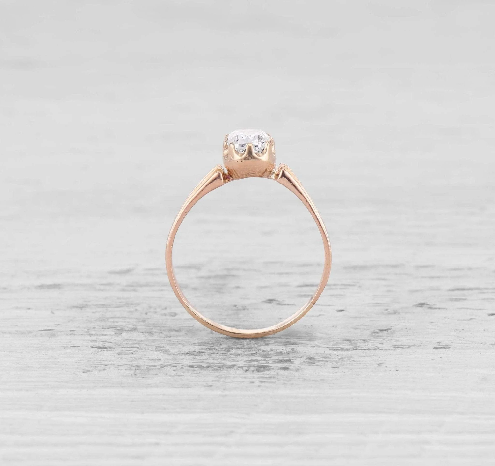 1.03 CARAT ANTIQUE DIAMOND ENGAGEMENT RING - Image 4