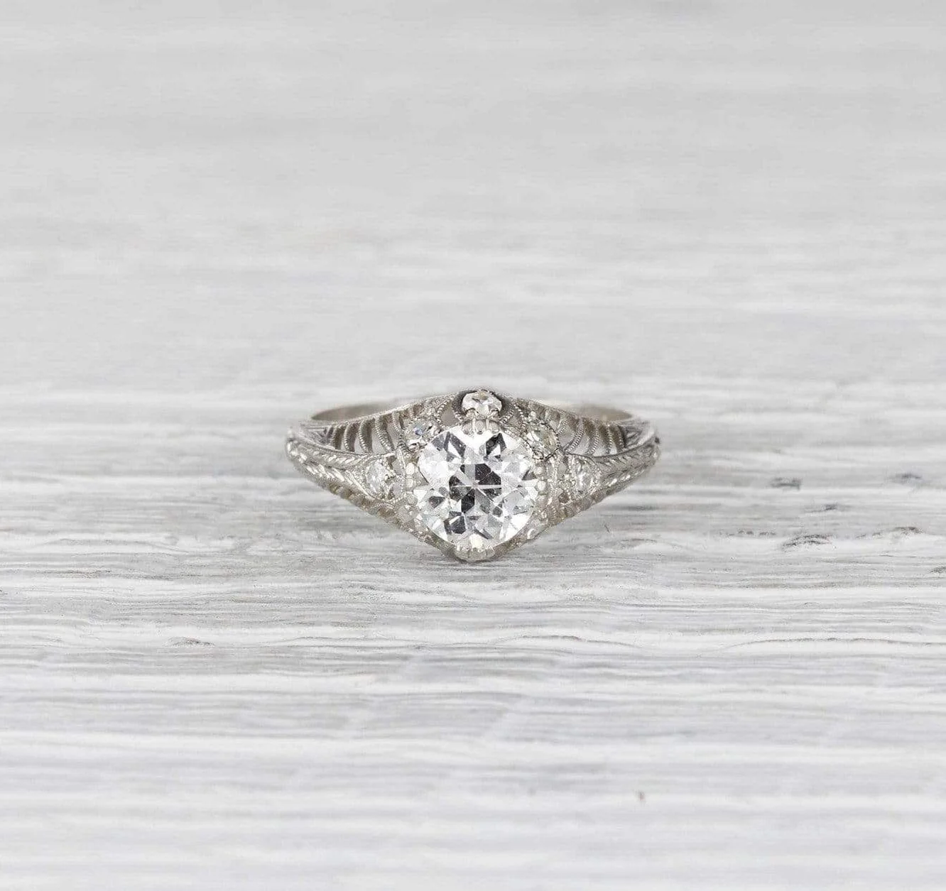 1.04 Carat Edwardian Engagement Ring - Image 2