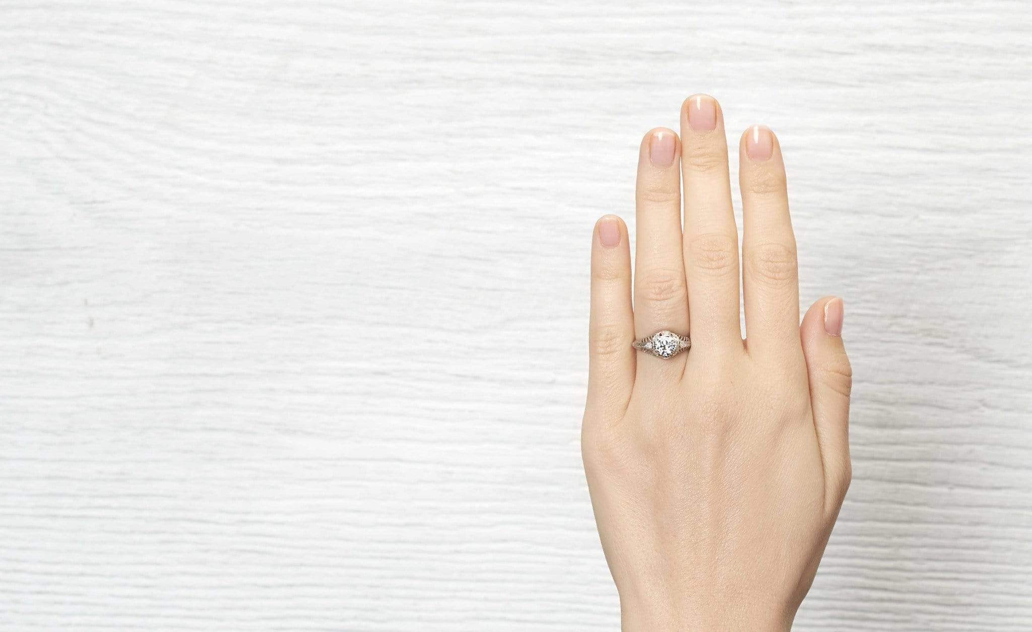 1.04 Carat Edwardian Engagement Ring - Image 5