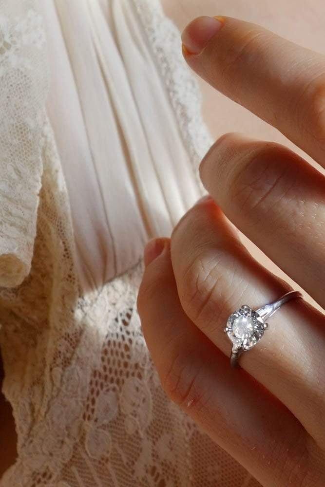 1.04 CARAT TIFFANY & CO. ART DECO DIAMOND ENGAGEMENT RING - Image 6