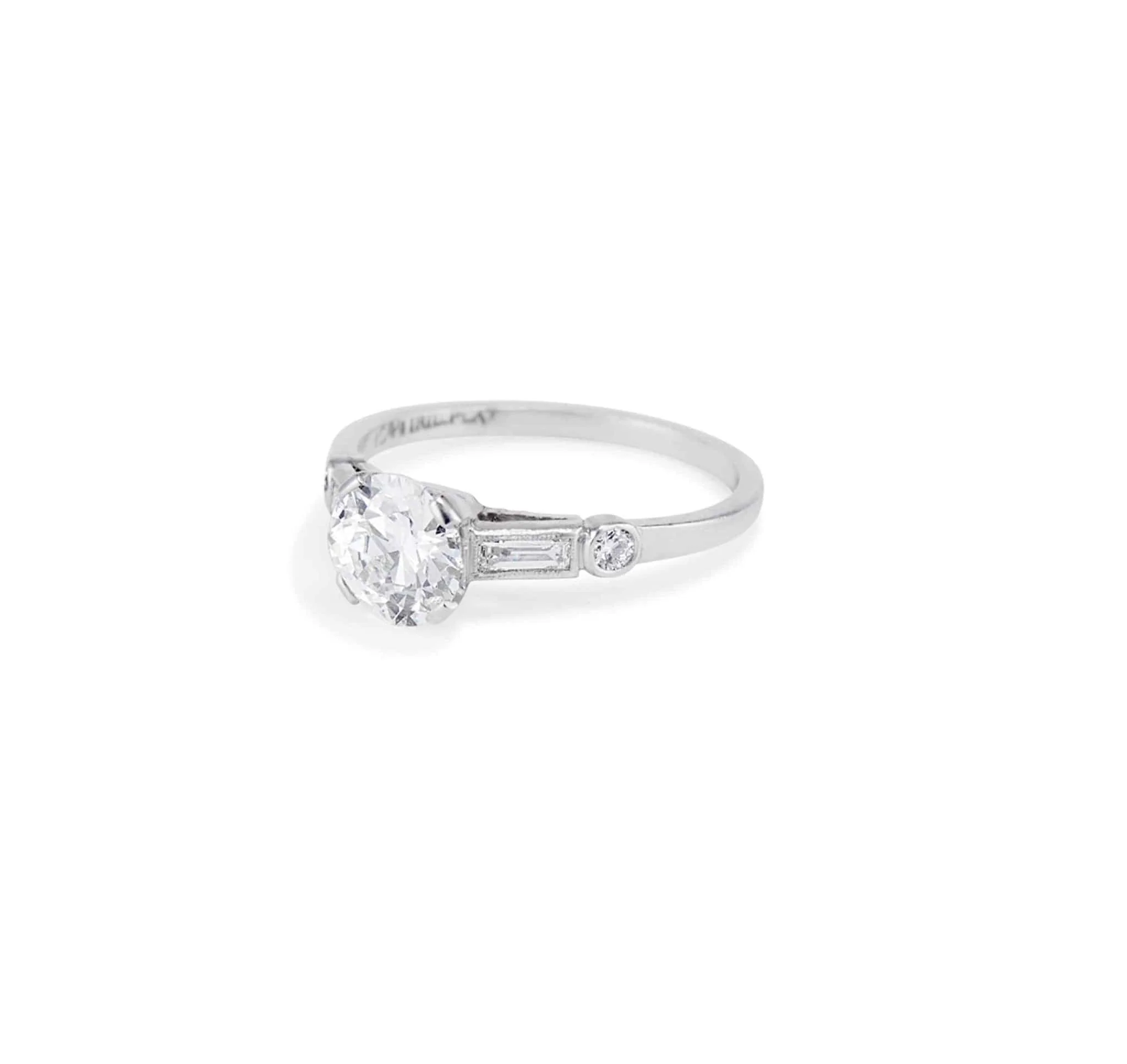 Art Deco 1.05 Carat Old European Cut Diamond Ring - Image 2