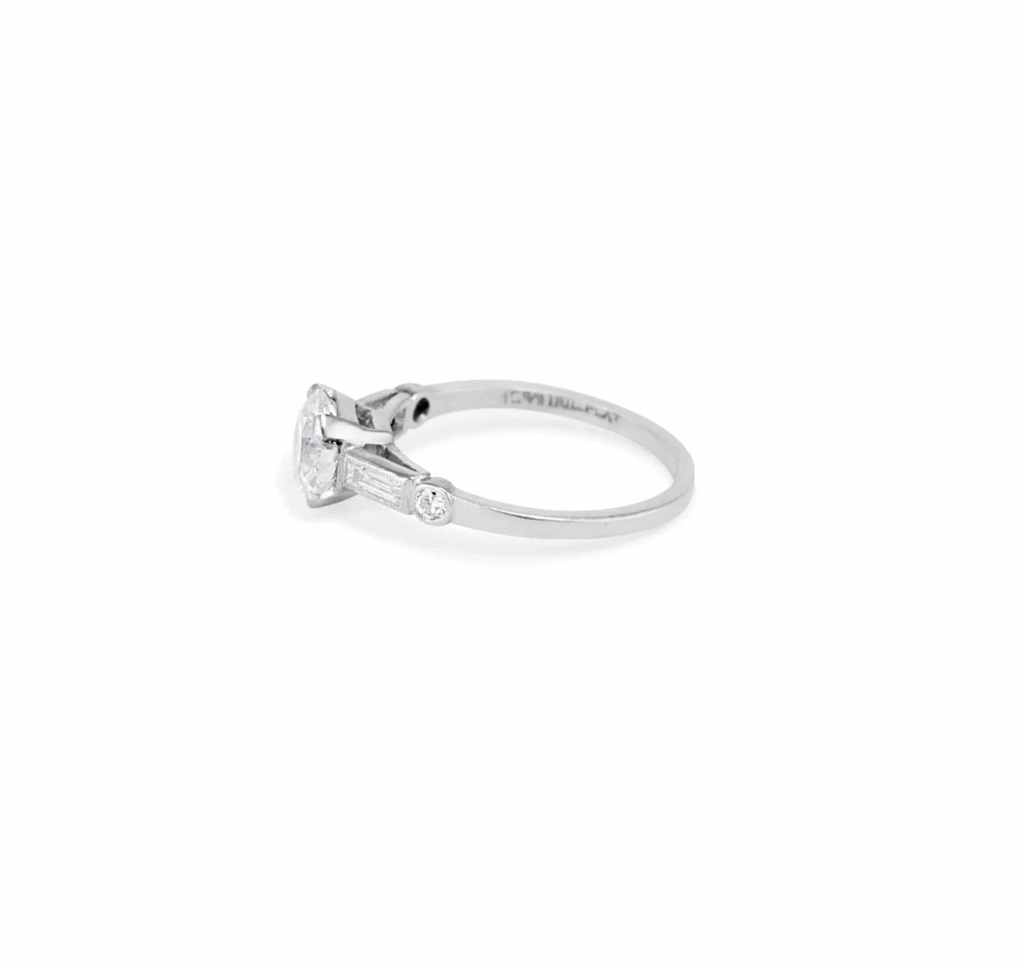 Art Deco 1.05 Carat Old European Cut Diamond Ring - Image 3