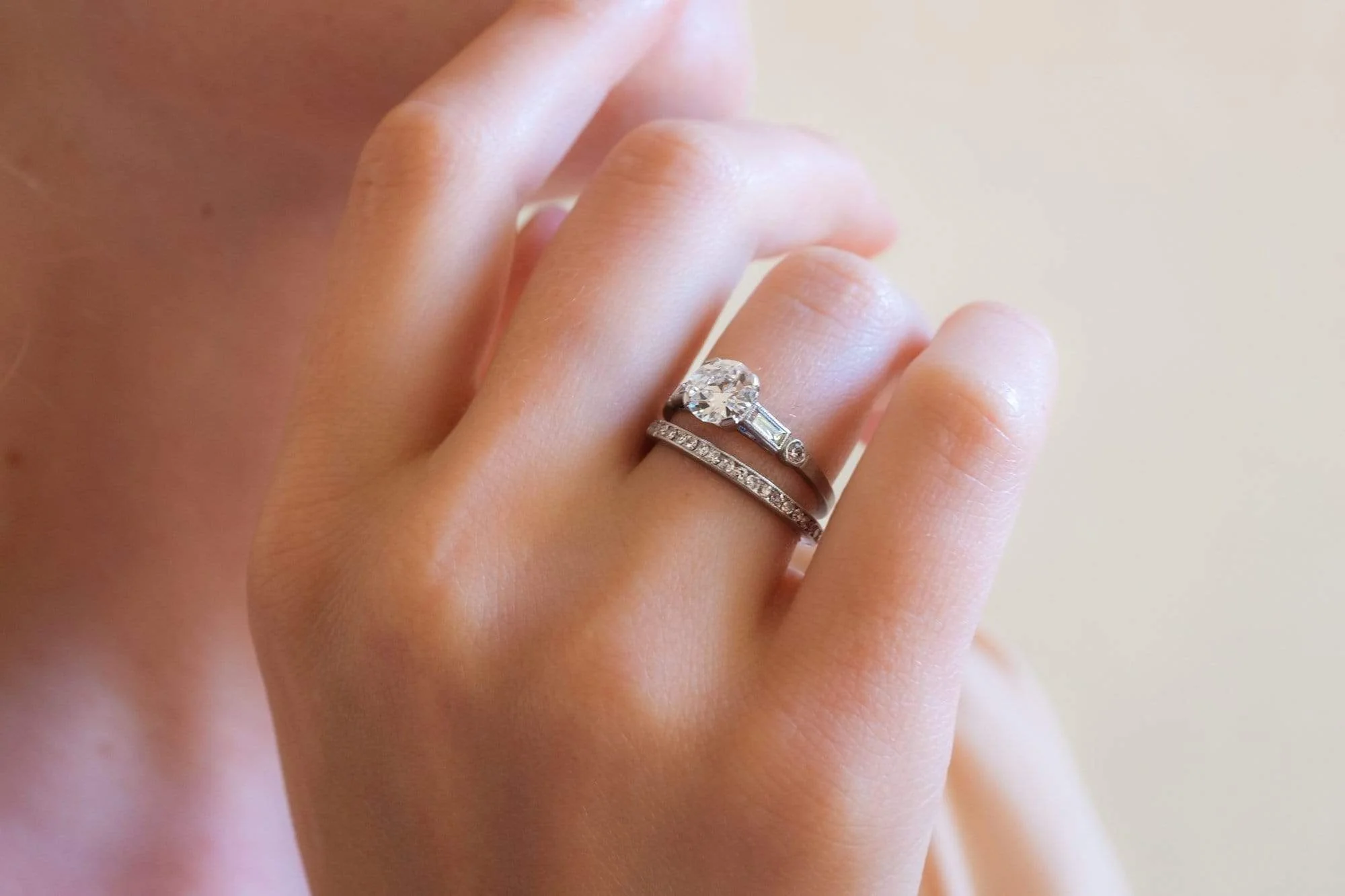 Art Deco 1.05 Carat Old European Cut Diamond Ring - Image 4
