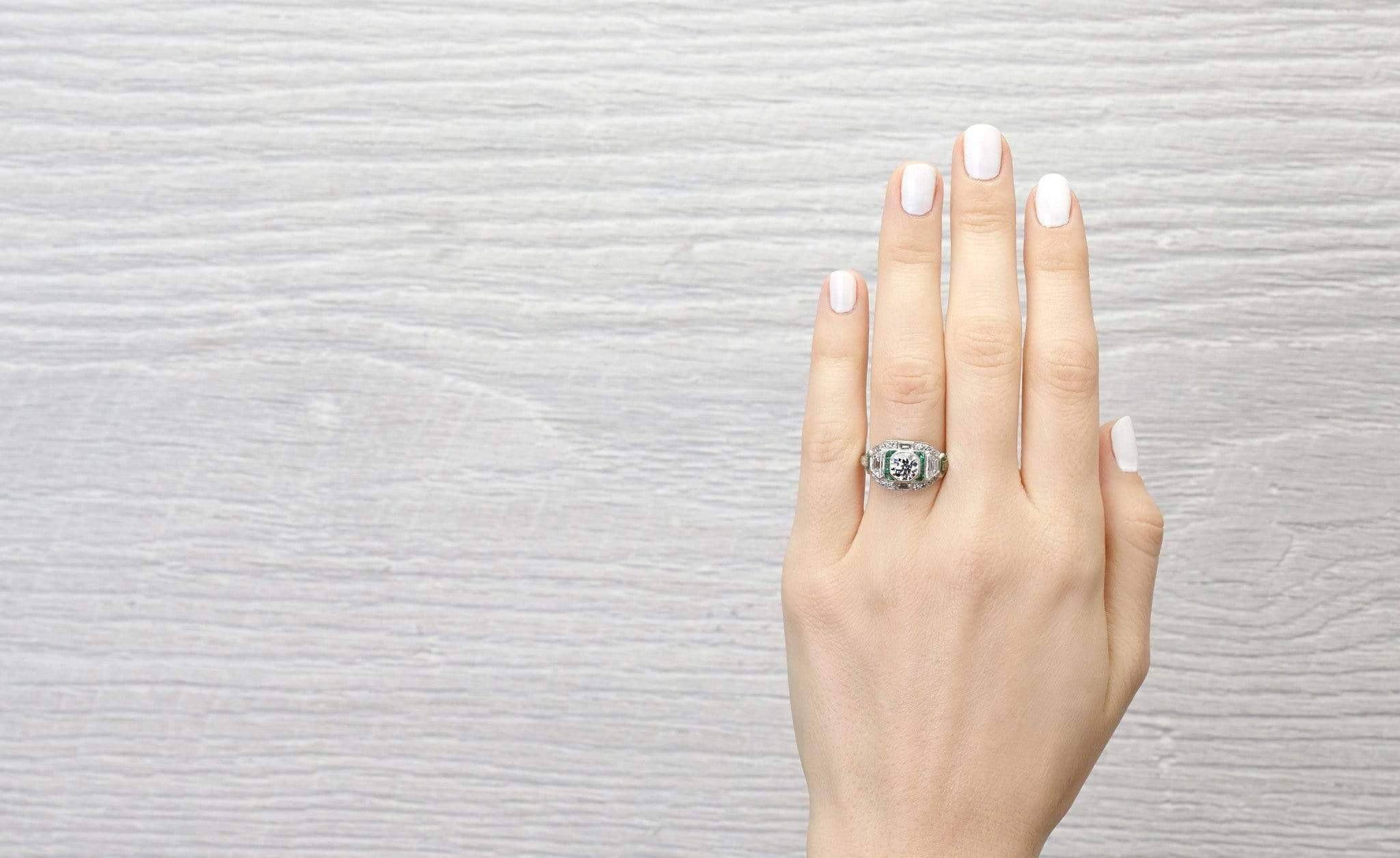 1.05 Carat Art Deco Engagement Ring - Image 5