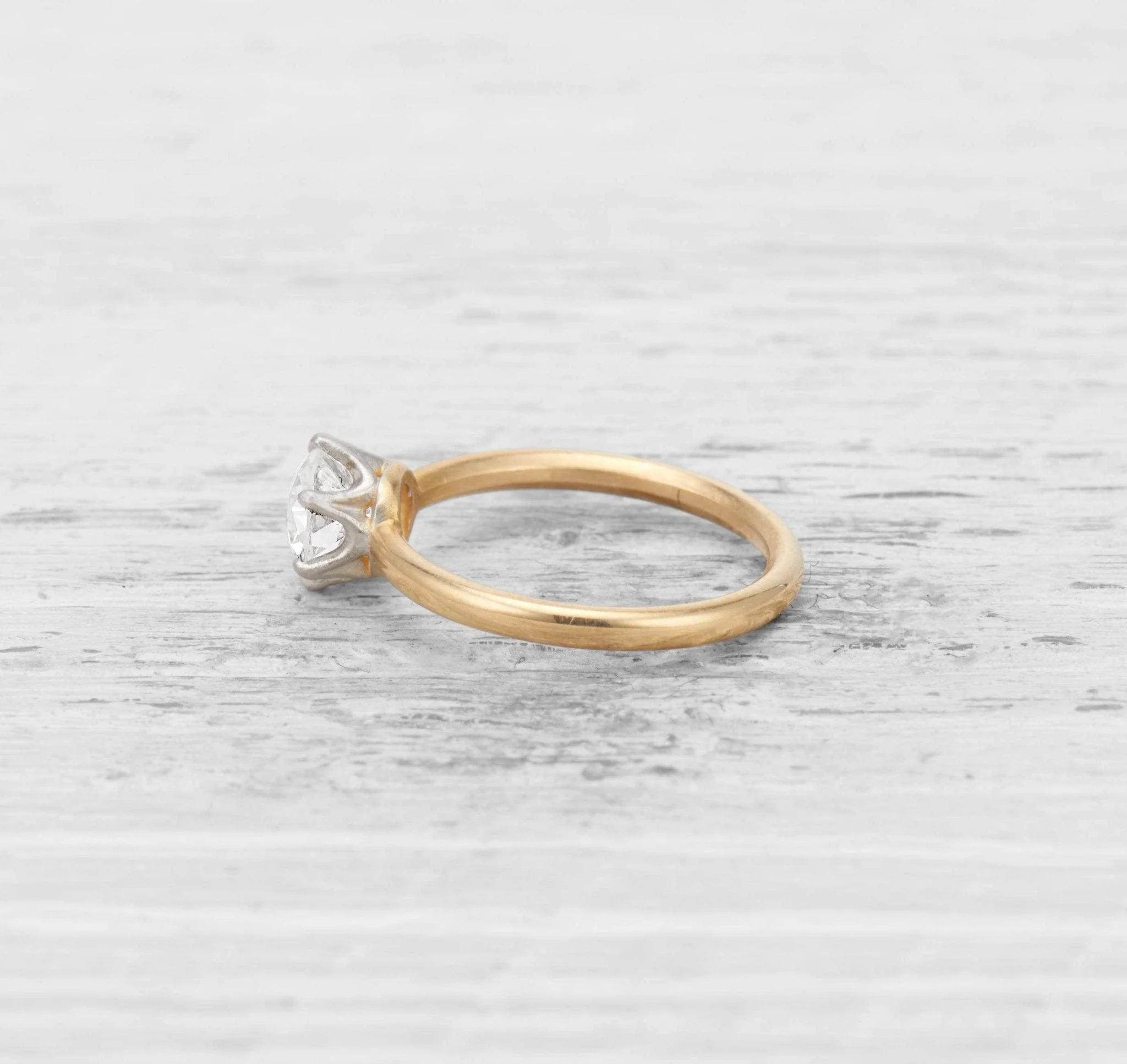 1.05 CARAT TIFFANY & CO ANTIQUE DIAMOND SOLITAIRE ENGAGEMENT RING - Image 3