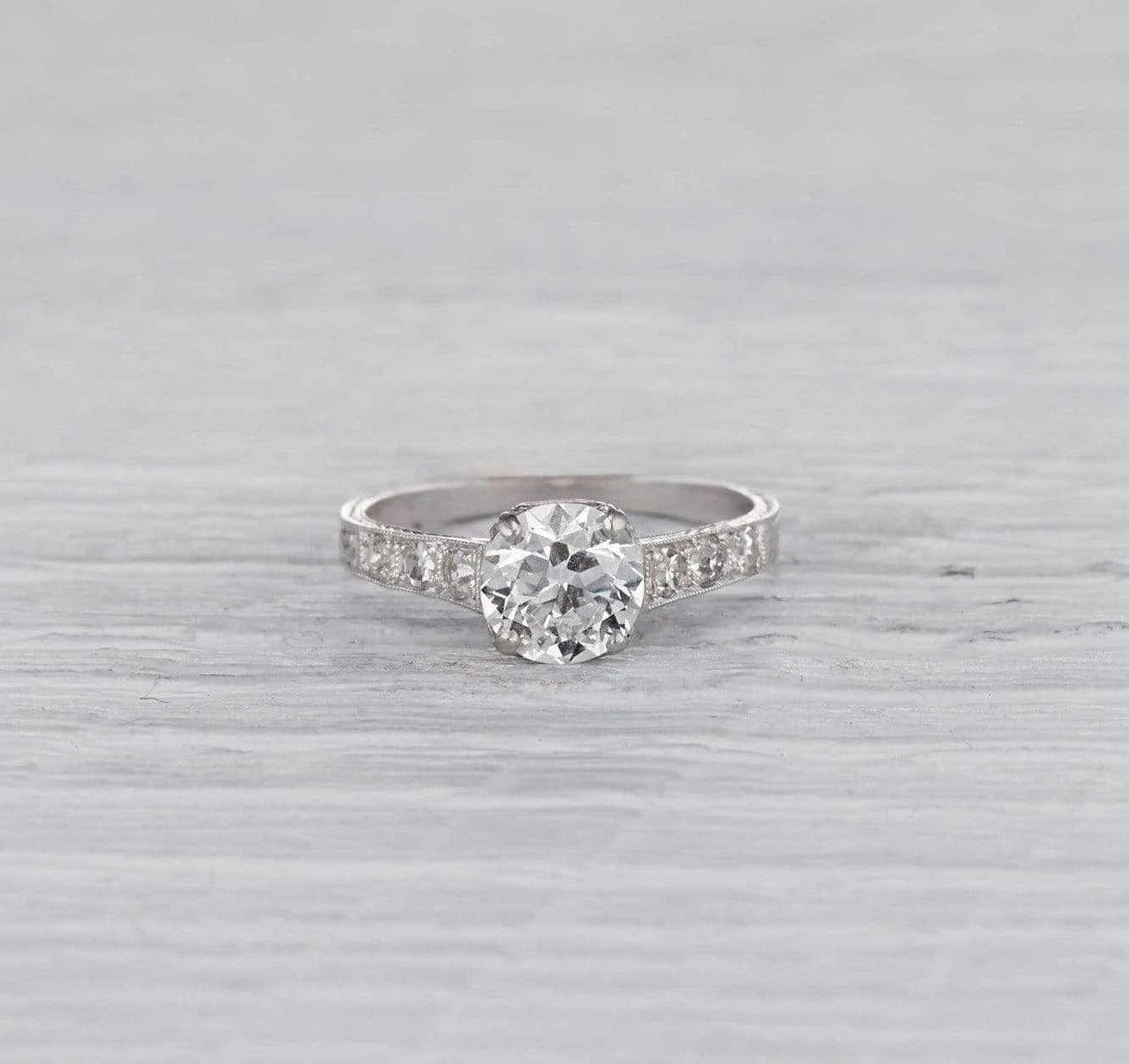 1.07 Carat Edwardian Diamond Engagement Ring - Image 2