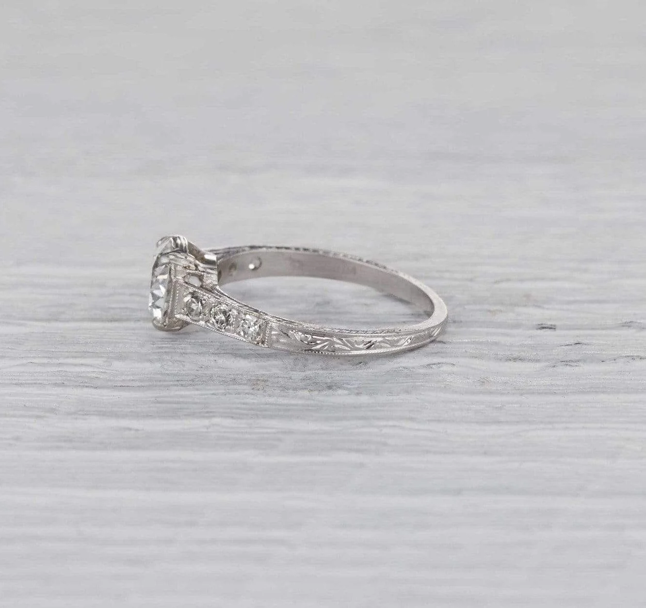 1.07 Carat Edwardian Diamond Engagement Ring - Image 3