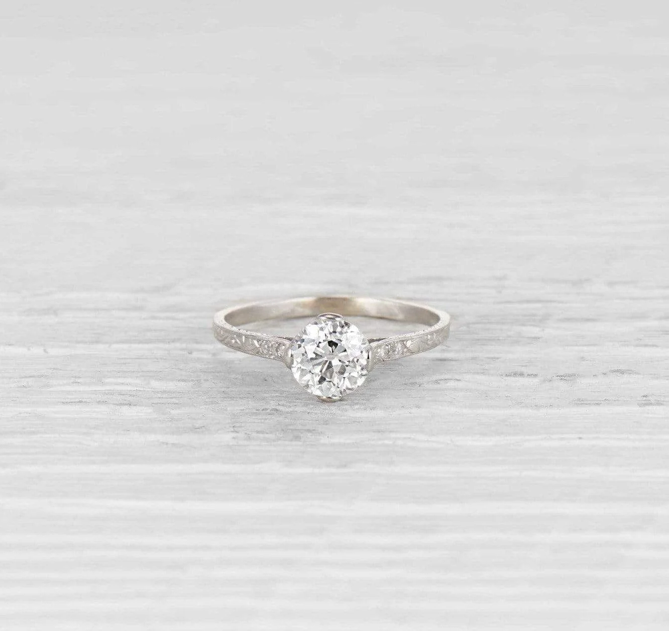 1.08 Carat Edwardian Diamond Engagement Ring - Image 2