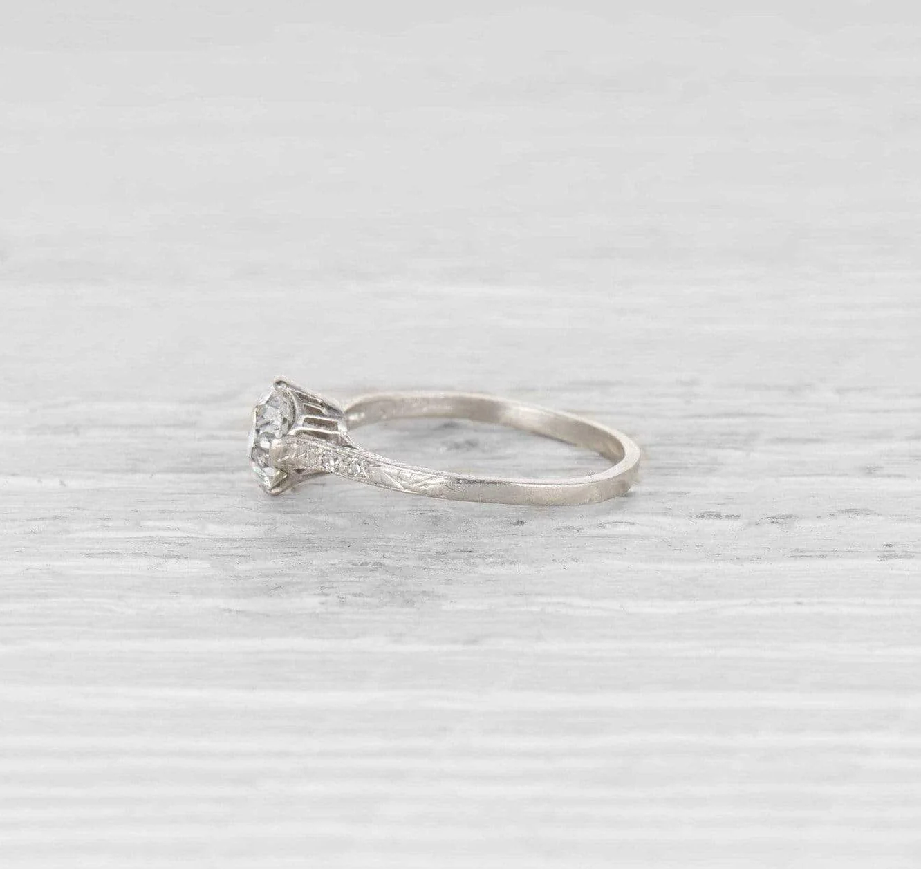 1.08 Carat Edwardian Diamond Engagement Ring - Image 3