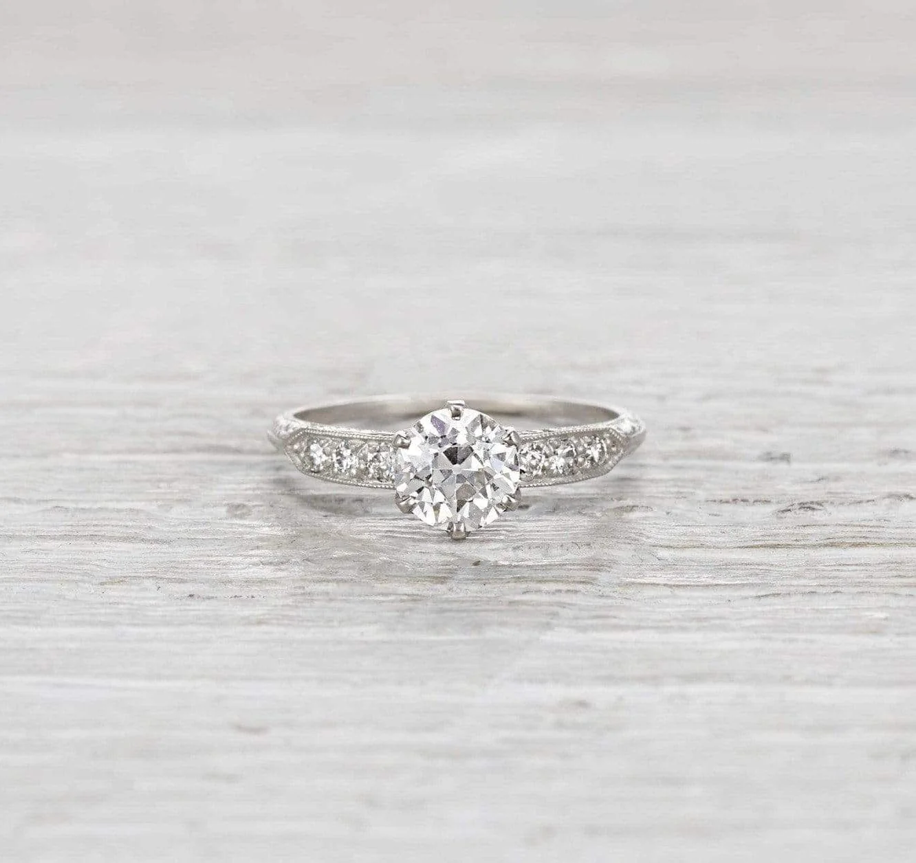 1.08 Carat Edwardian Tiffany & Co. Engagement Ring - Image 2