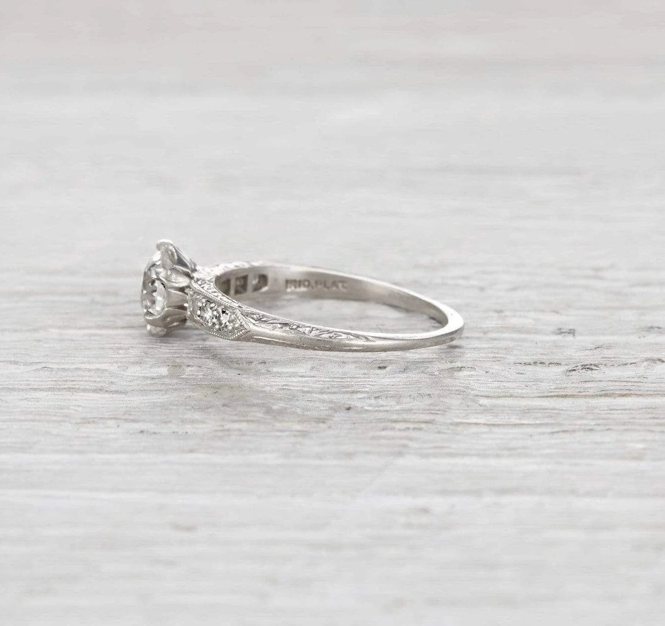 1.08 Carat Edwardian Tiffany & Co. Engagement Ring - Image 3