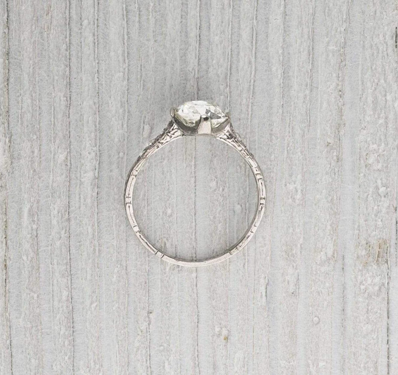 1.08 Carat Vintage Diamond Engagement Ring - Image 4