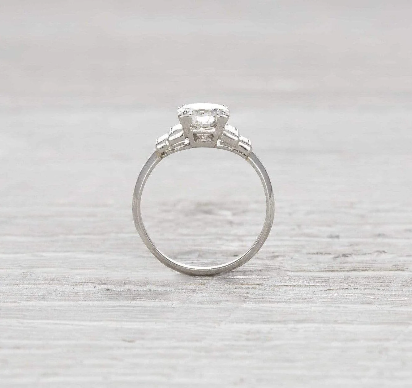 1.10 Carat Art Deco Engagement Ring - Image 4