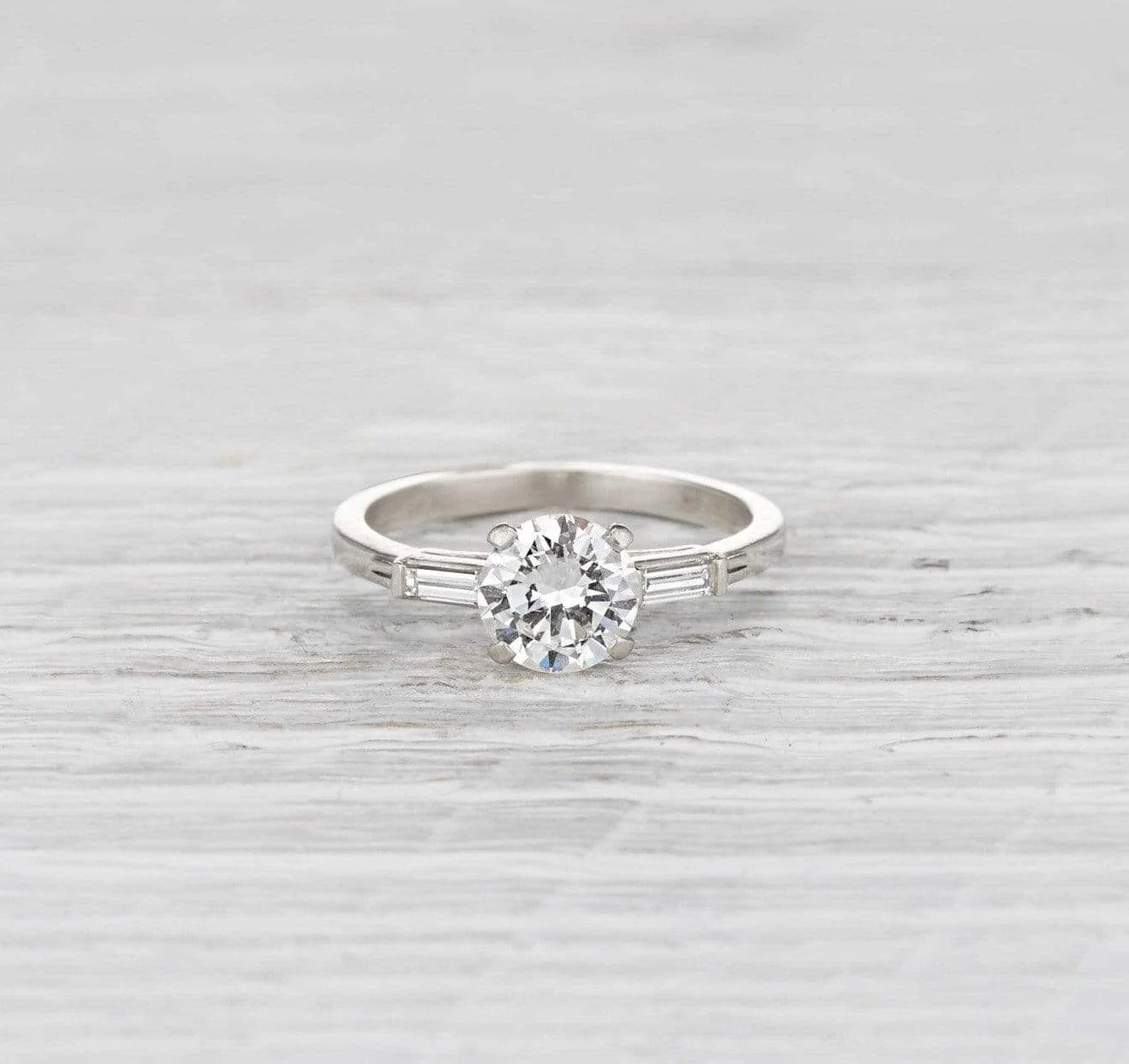 1.12 Carat Art Deco Engagement Ring - Image 2