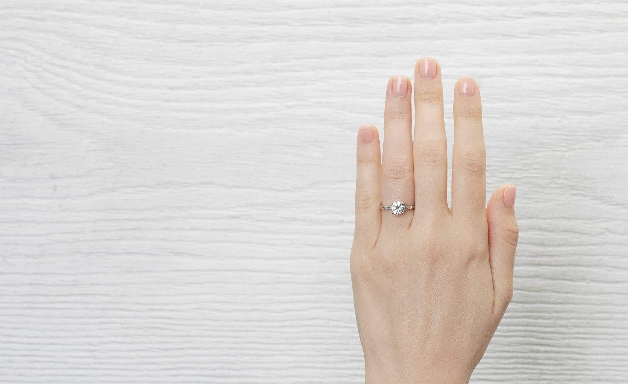 1.12 Carat Art Deco Engagement Ring - Image 5