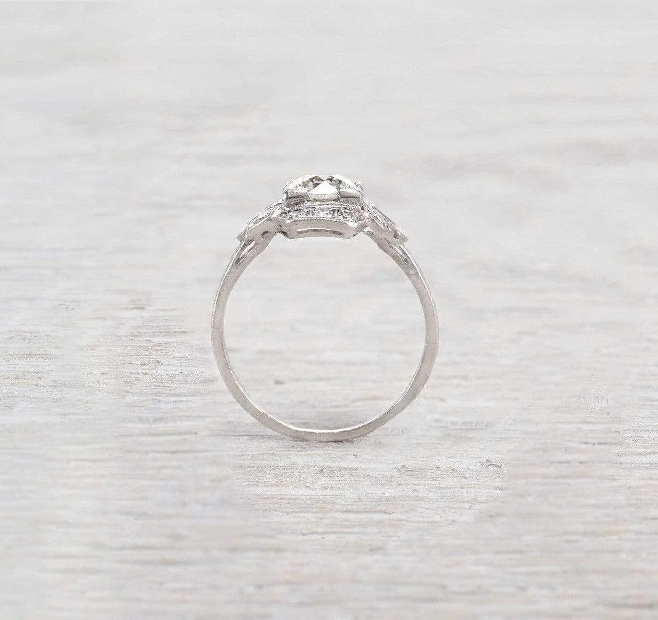 1.12 Carat Diamond Art Deco Engagement Ring - Image 4