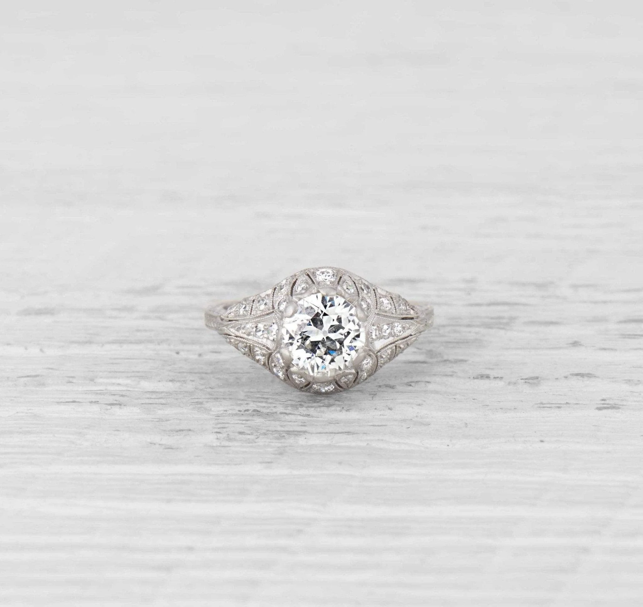 1.14 Carat Edwardian Diamond Engagement Ring - Image 2