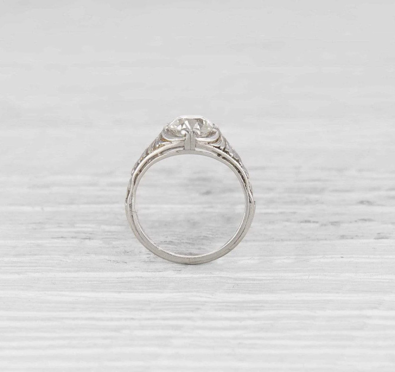 1.14 Carat Edwardian Tiffany & Co Engagement Ring - Image 4