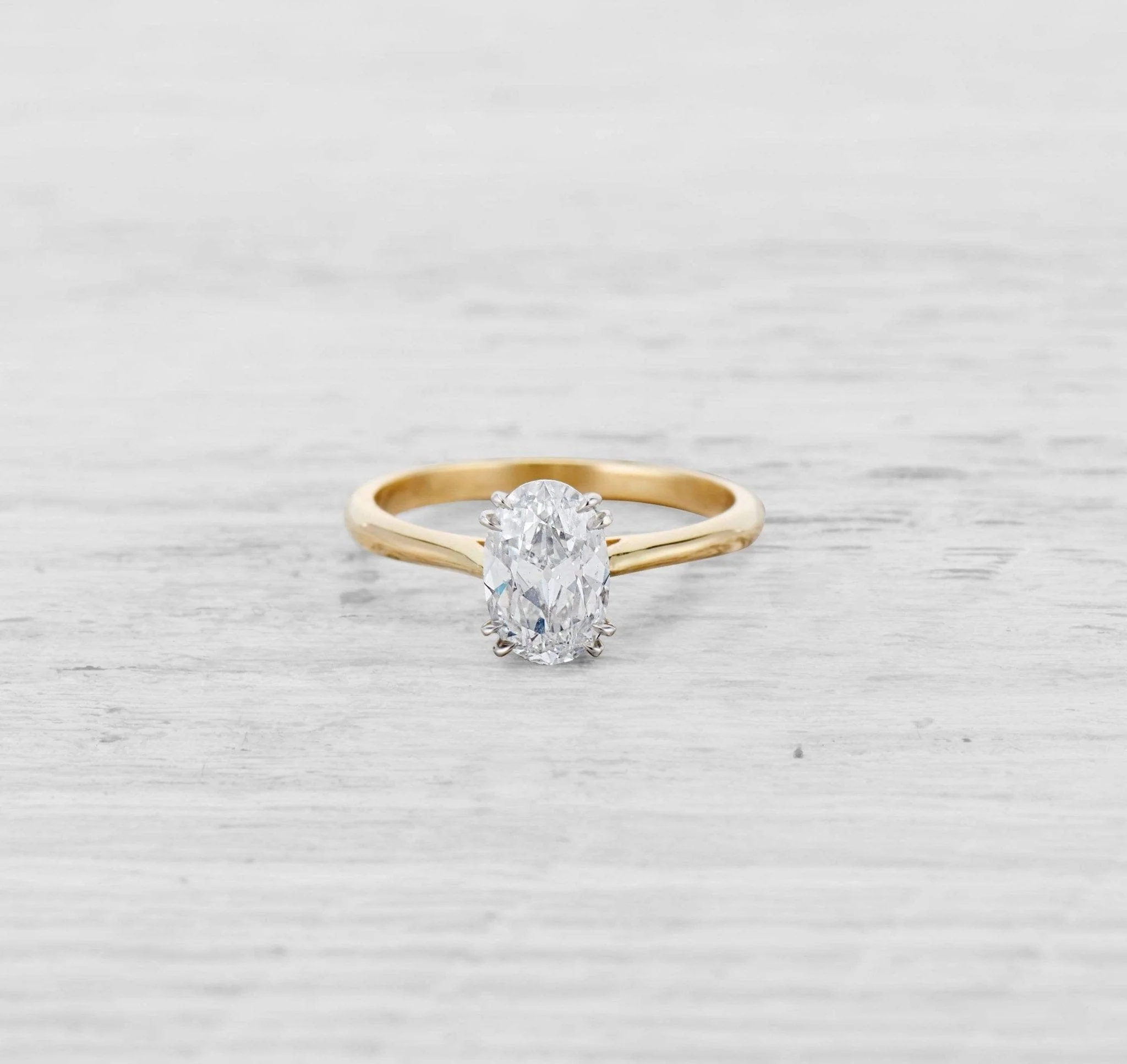 1.14 CARAT MID-CENTURY DIAMOND ENGAGEMENT RING - Image 2