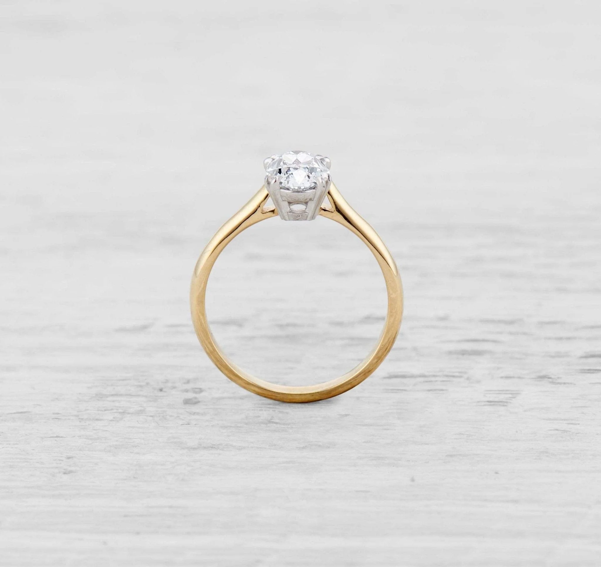 1.14 CARAT MID-CENTURY DIAMOND ENGAGEMENT RING - Image 5