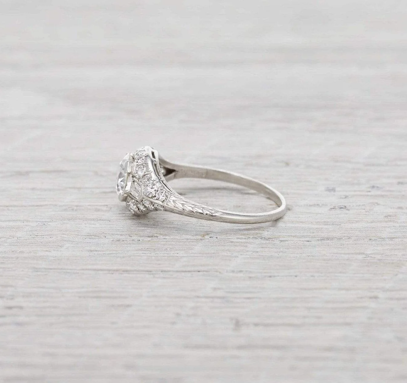 1.15 Carat Shreve and Co. Vintage Engagement Ring - Image 3