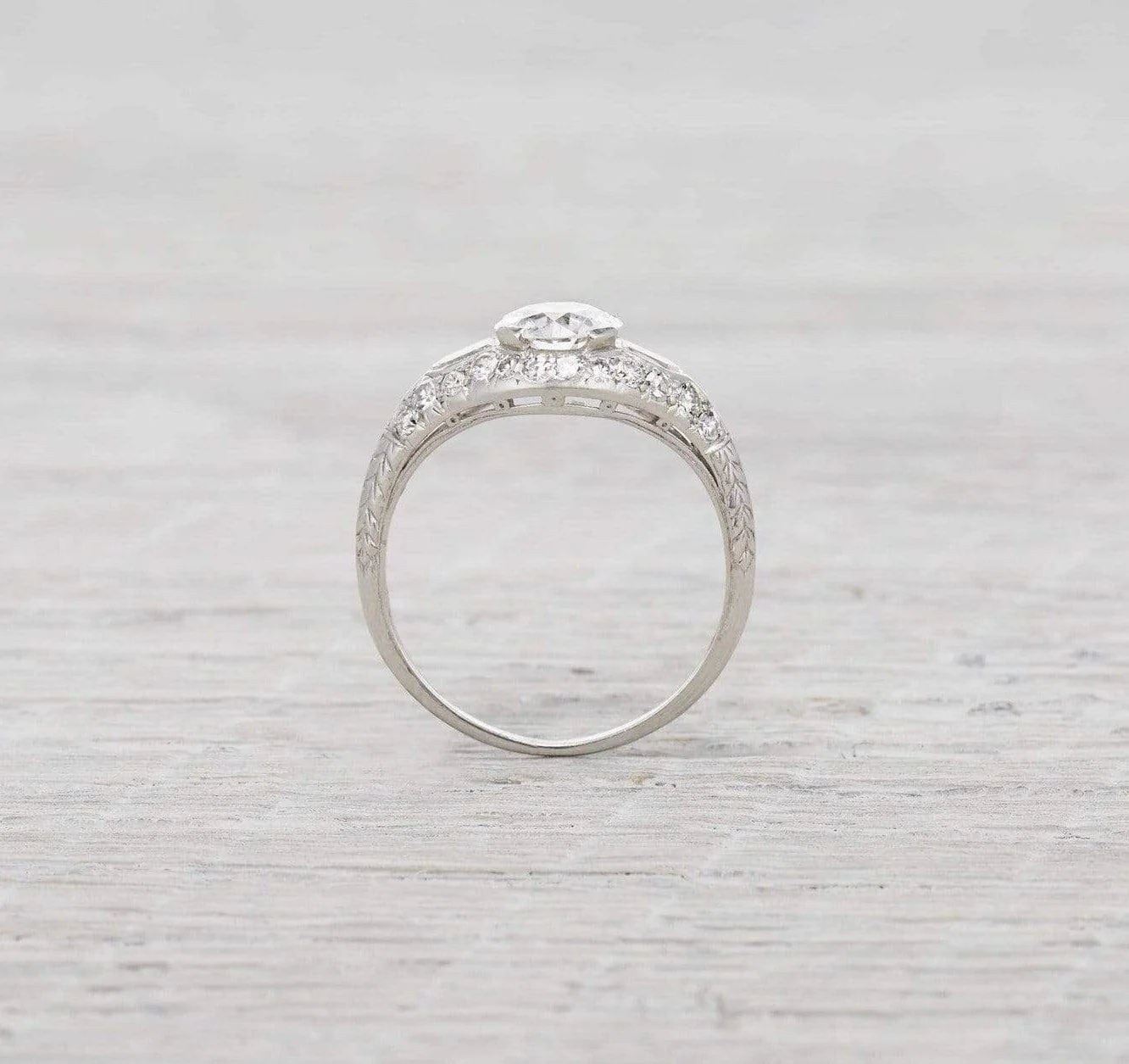 1.15 Carat Shreve and Co. Vintage Engagement Ring - Image 4