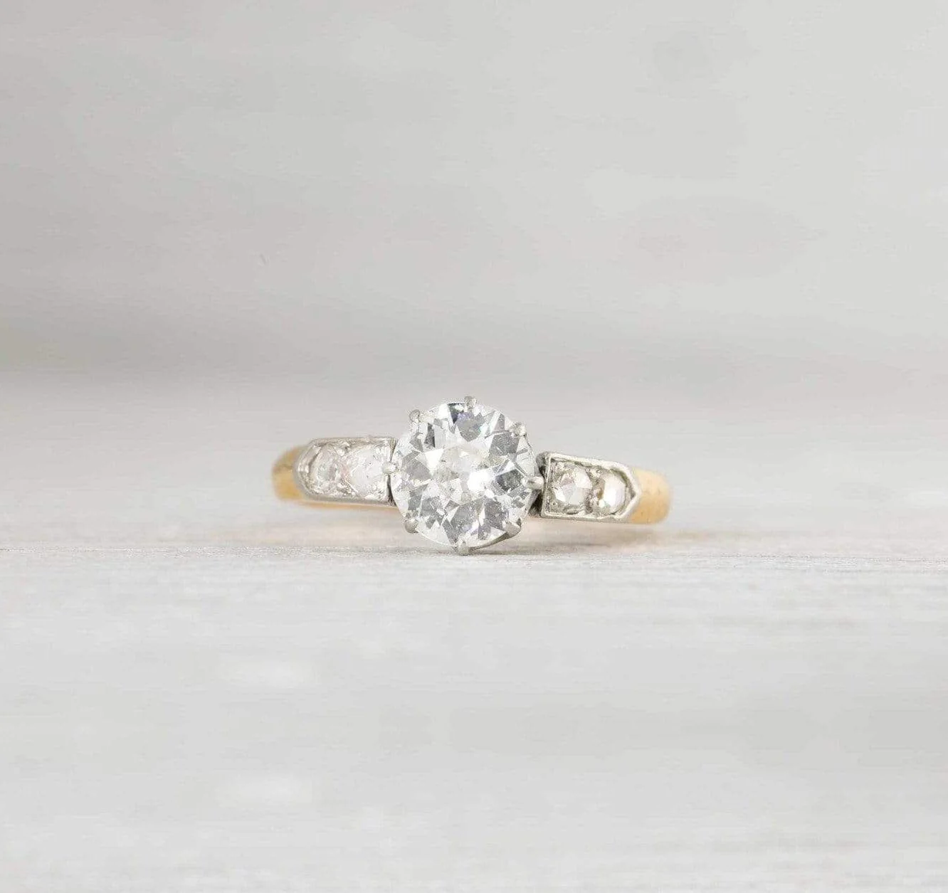 1.15 Carat Victorian Diamond Engagement Ring - Image 2