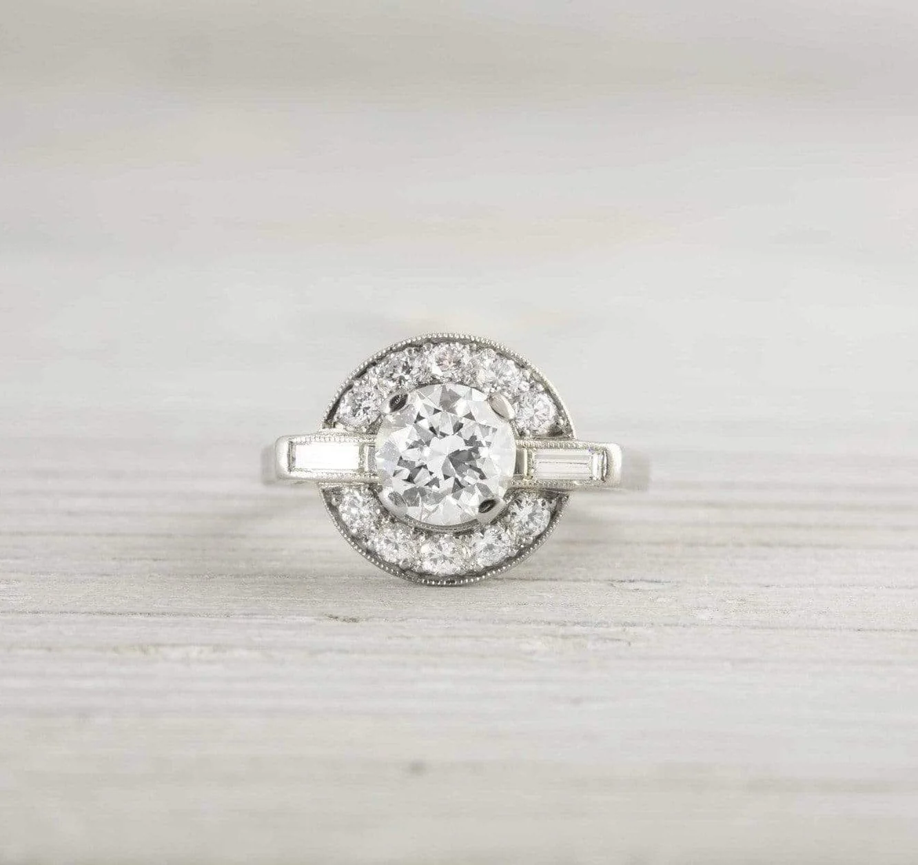 1.19 Carat Vintage Art Deco Engagement Ring - Image 2