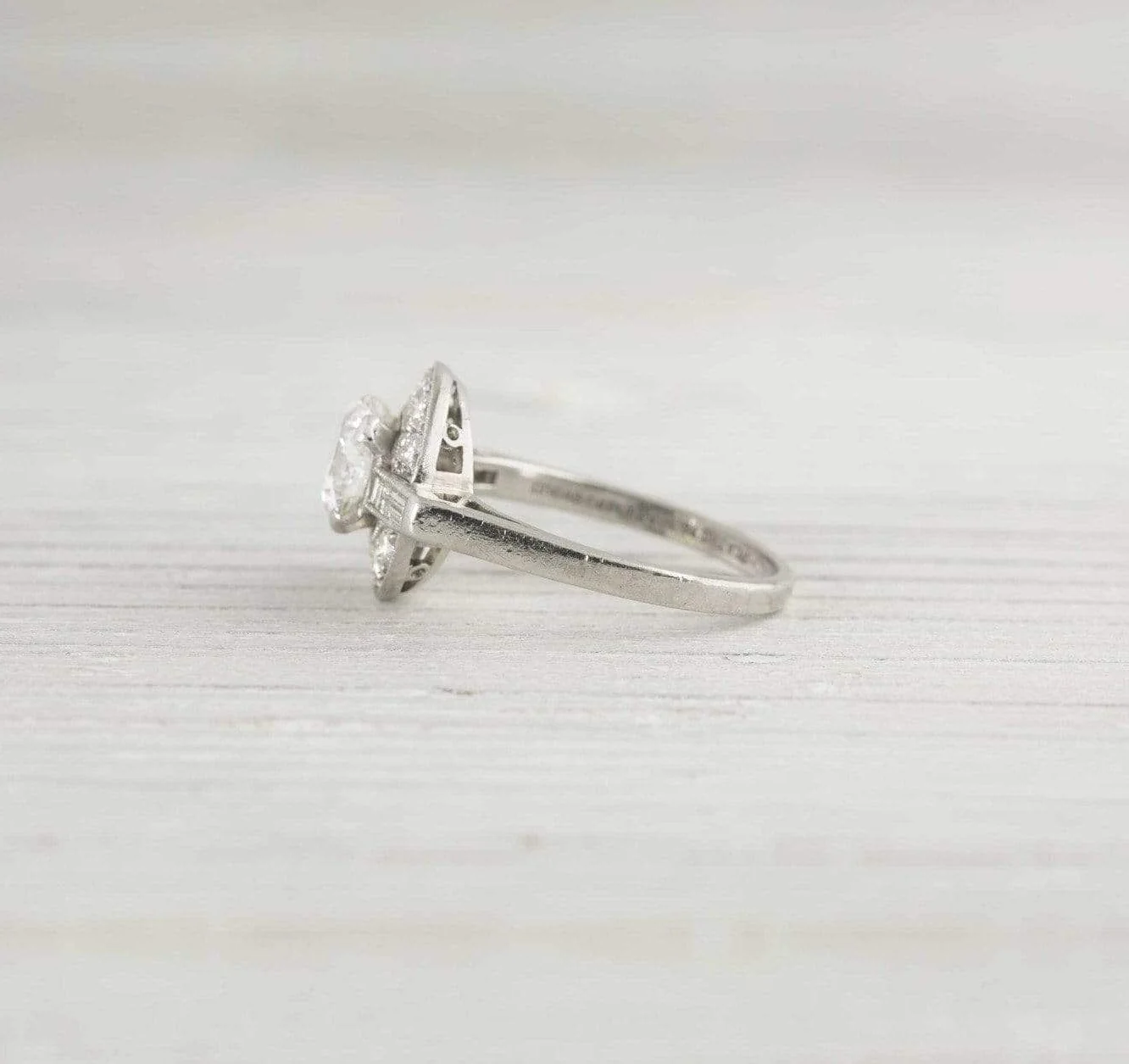 1.19 Carat Vintage Art Deco Engagement Ring - Image 3