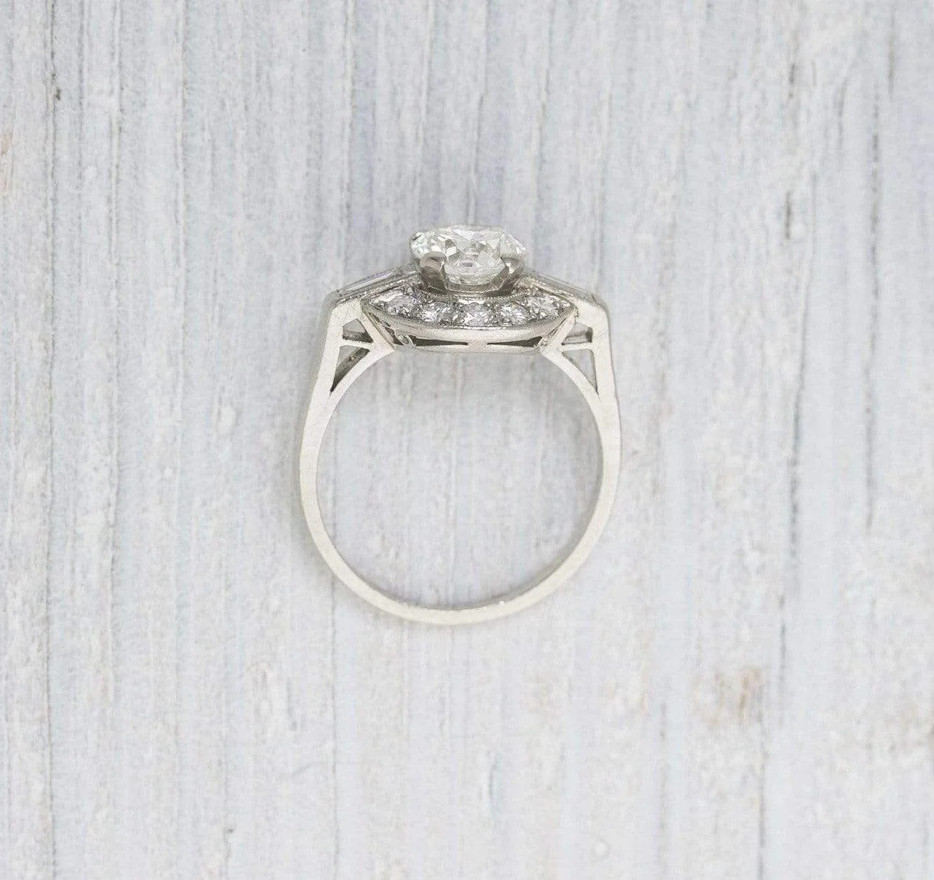 1.19 Carat Vintage Art Deco Engagement Ring - Image 4