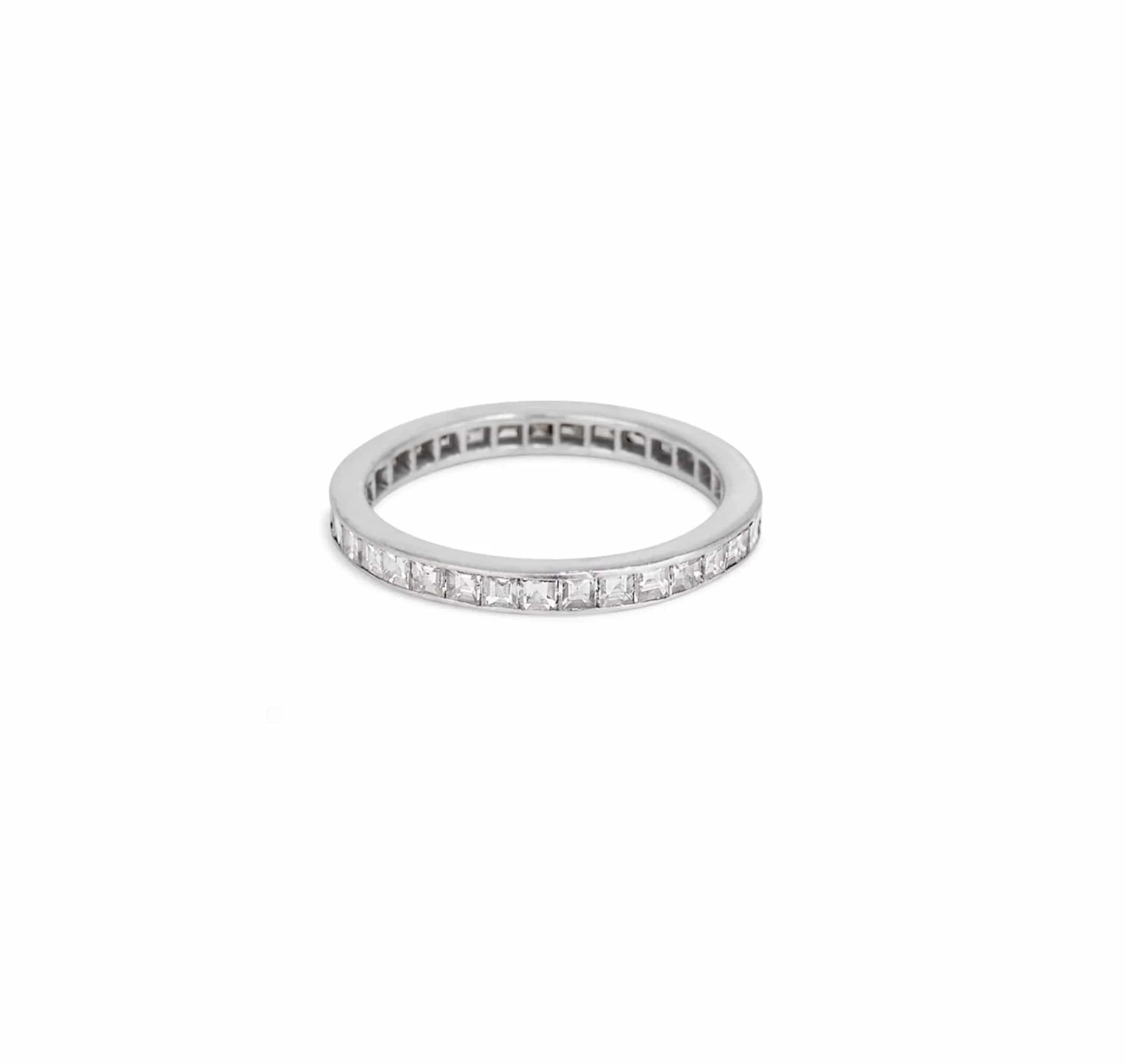 1.20 Carat Cartier Carre Cut Diamond Eternity Band - Image 3