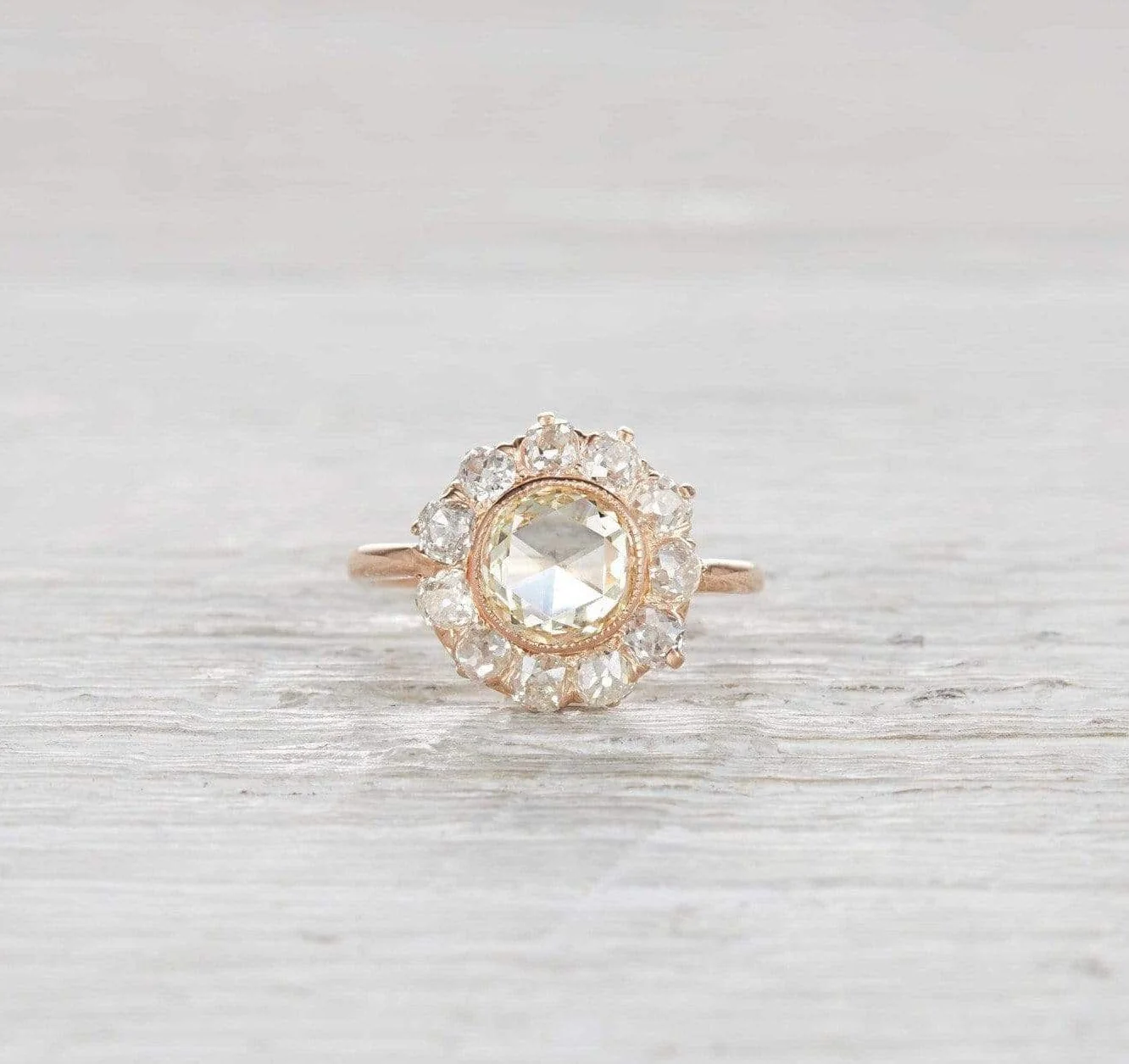 1.20 Carat Edwardian Cluster Engagement Ring - Image 2