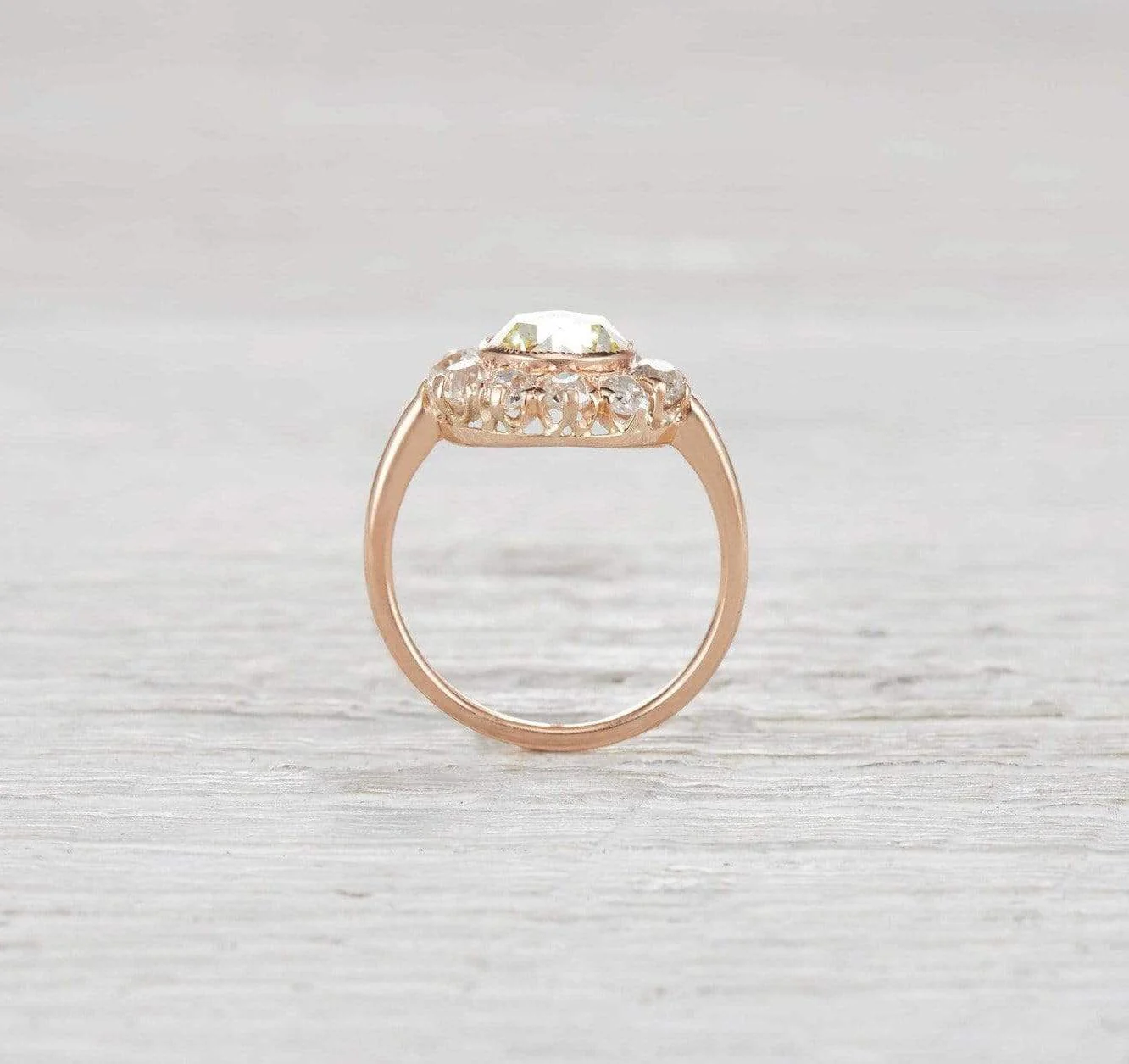 1.20 Carat Edwardian Cluster Engagement Ring - Image 4