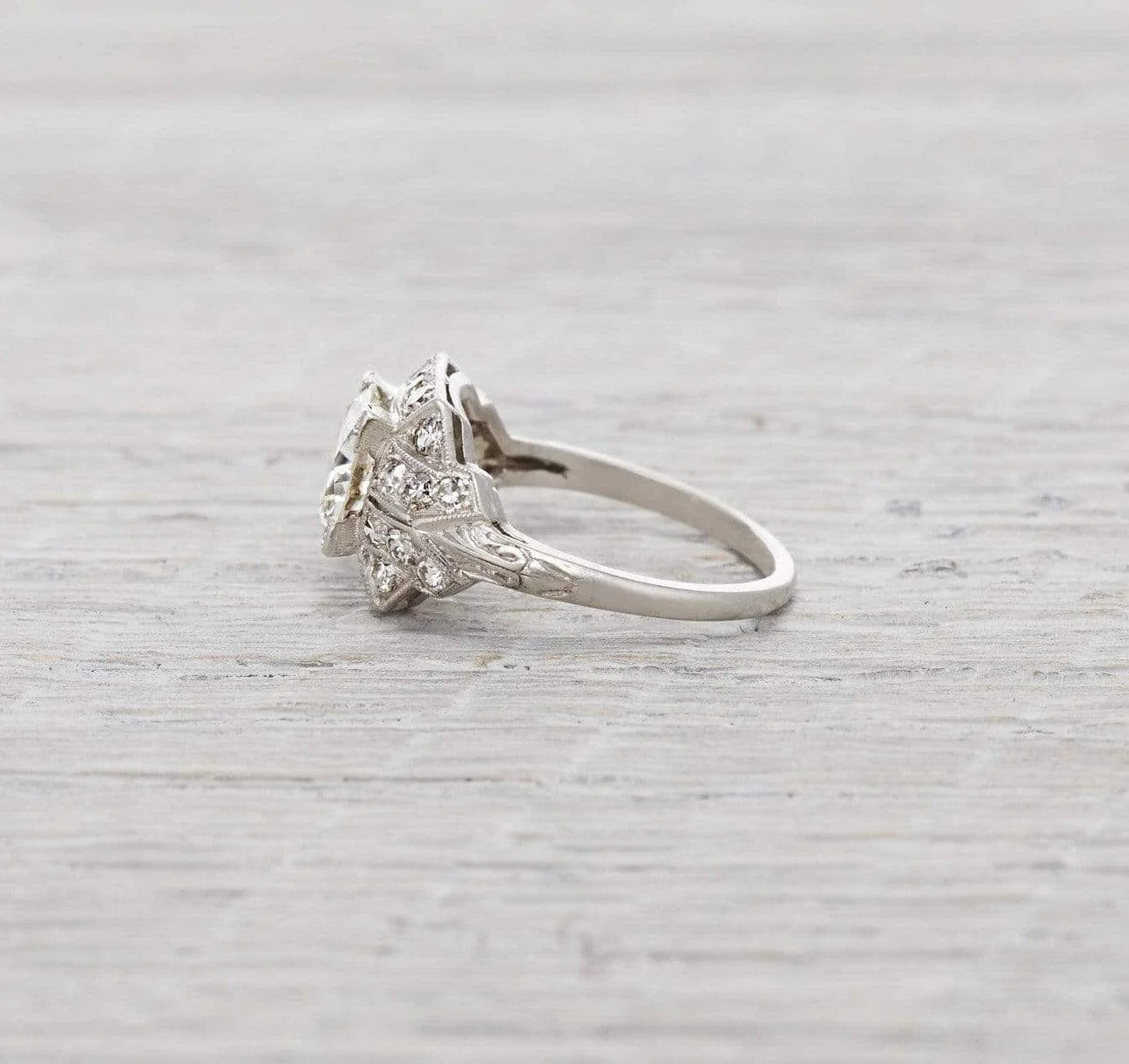 1.20 Carat Vintage Art Deco Engagement Ring - Image 3