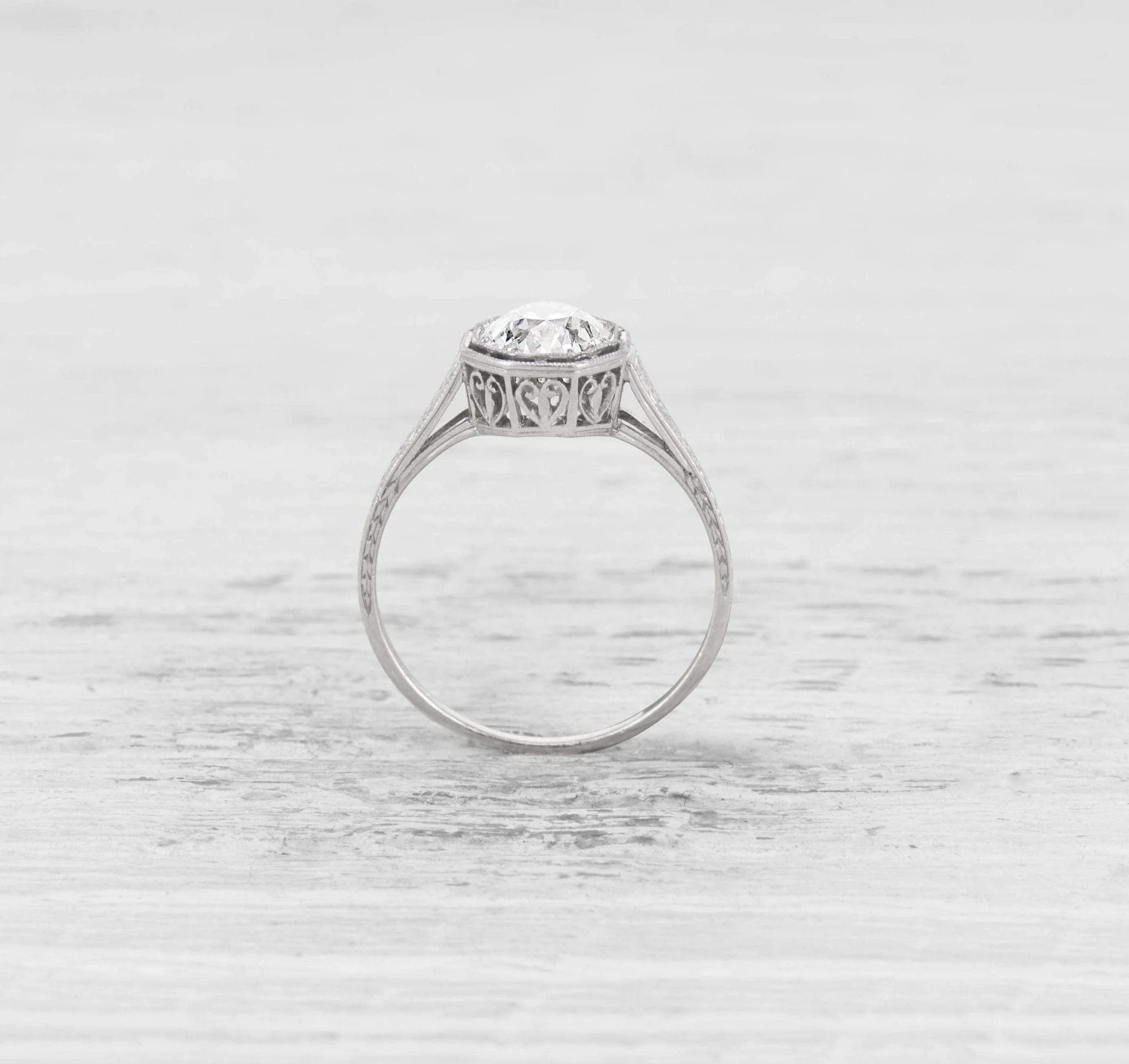 1.21 CARAT ART DECO DIAMOND ENGAGEMENT RING - Image 3