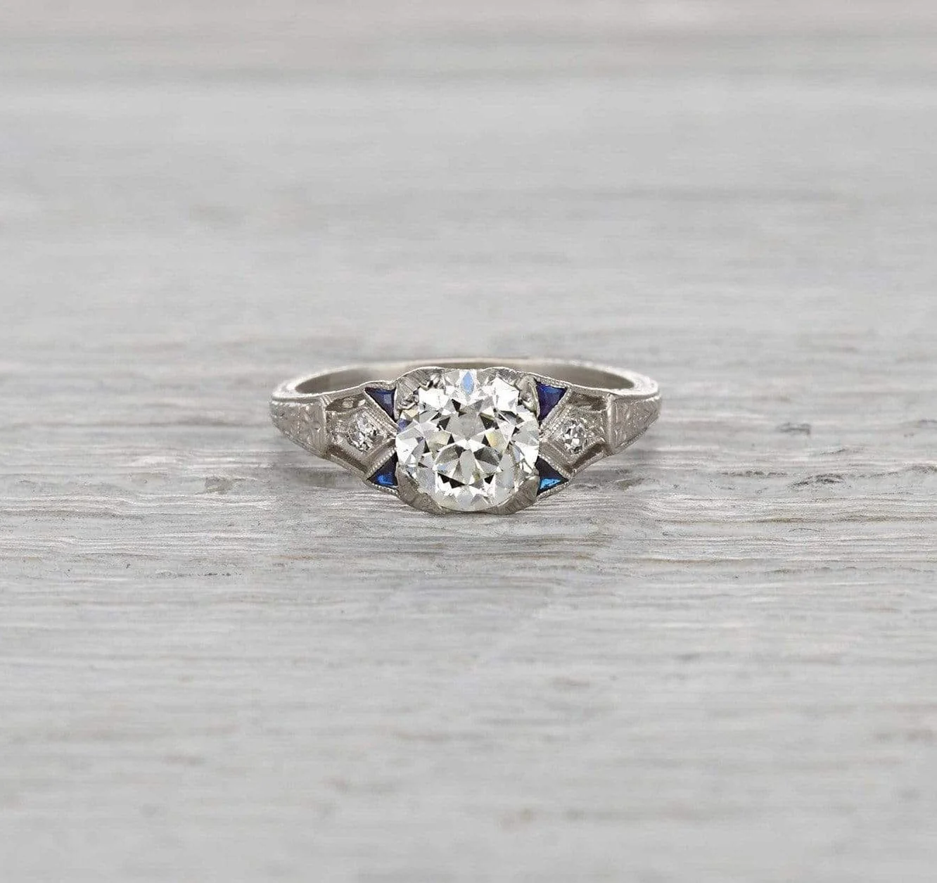 1.21 Carat Art Deco Engagement Ring - Image 2