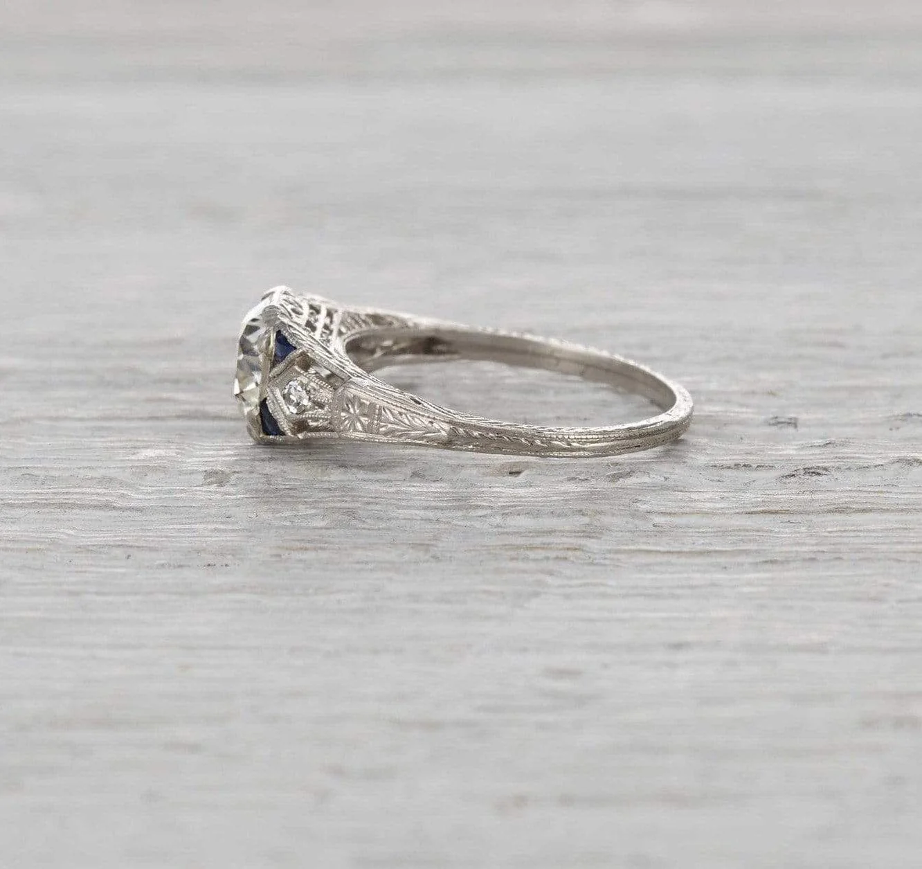 1.21 Carat Art Deco Engagement Ring - Image 3