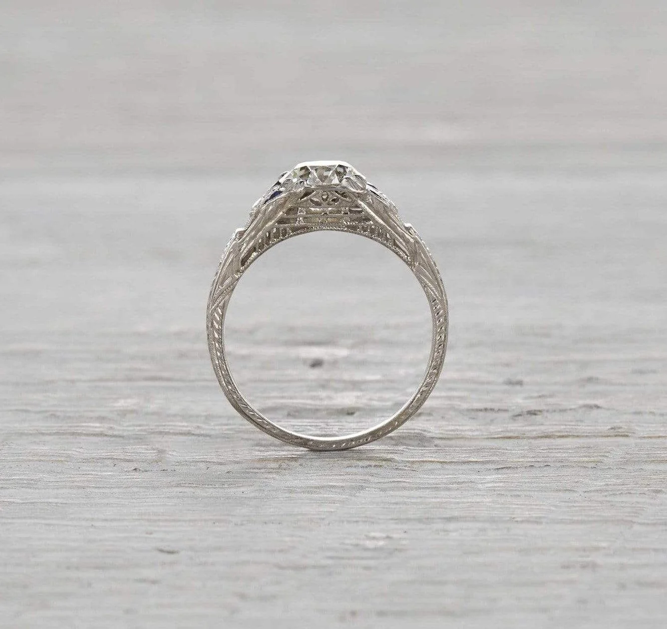 1.21 Carat Art Deco Engagement Ring - Image 4
