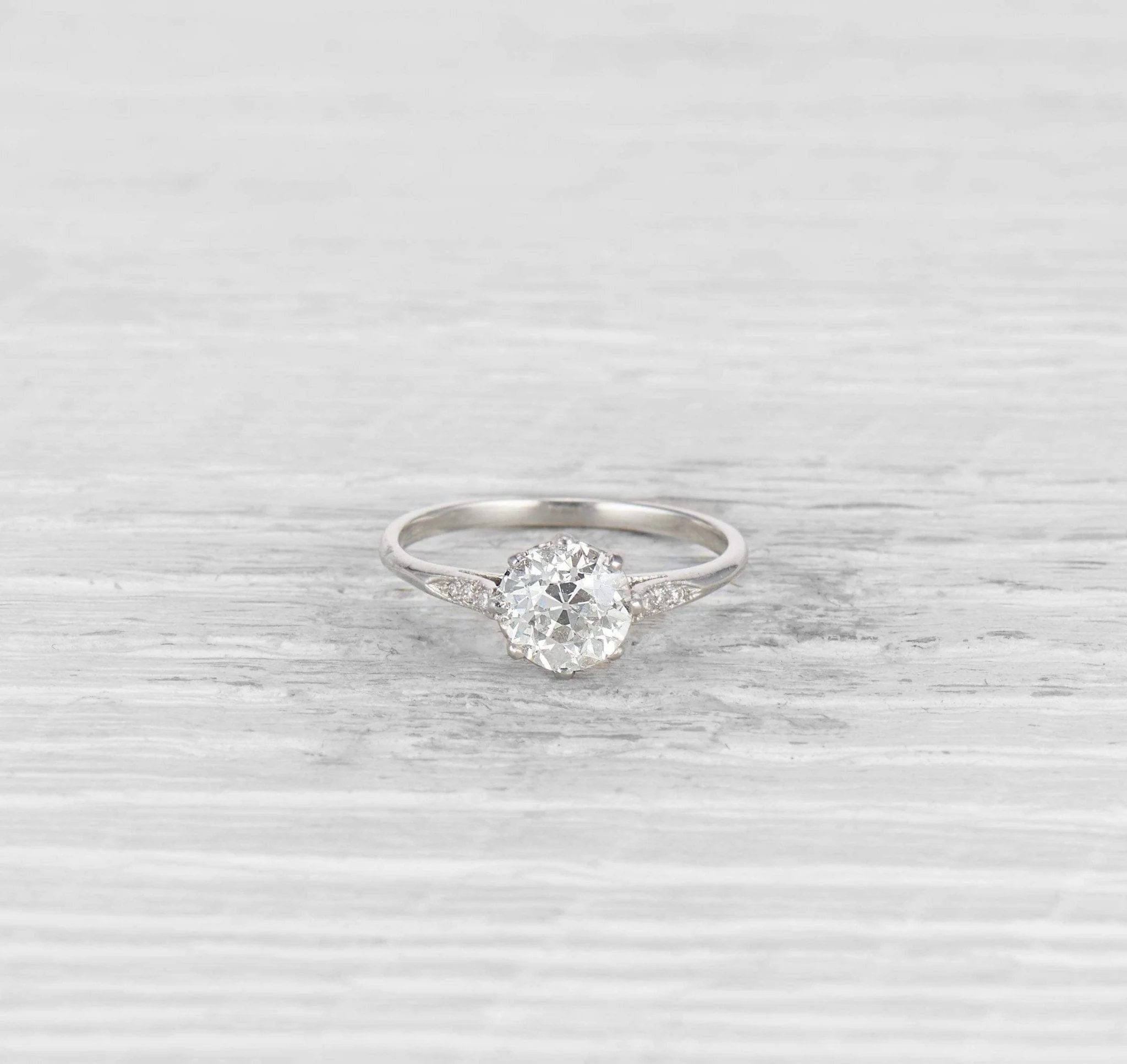 1.21 CARAT EDWARDIAN DIAMOND ENGAGEMENT RING - Image 2