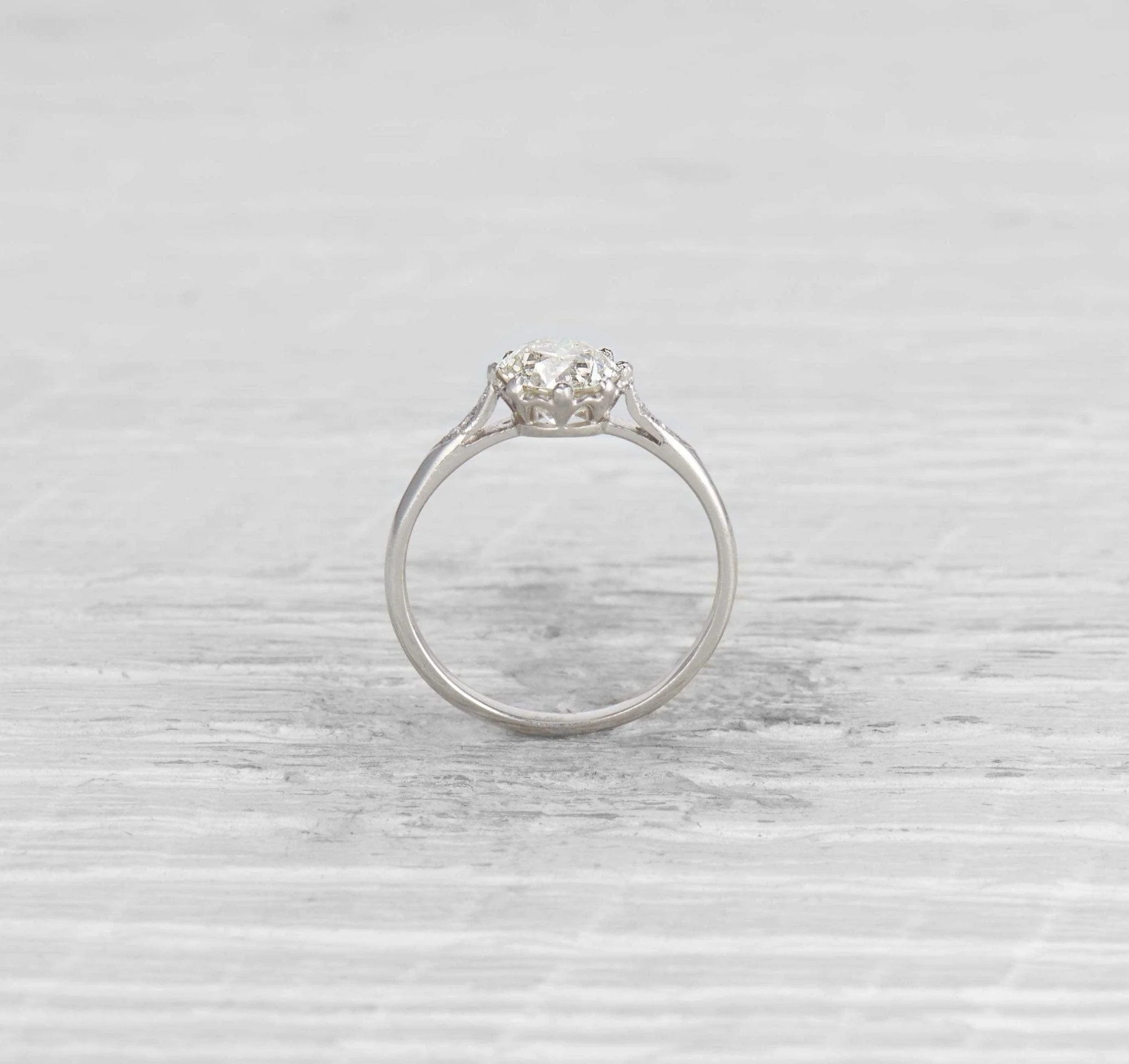 1.21 CARAT EDWARDIAN DIAMOND ENGAGEMENT RING - Image 4