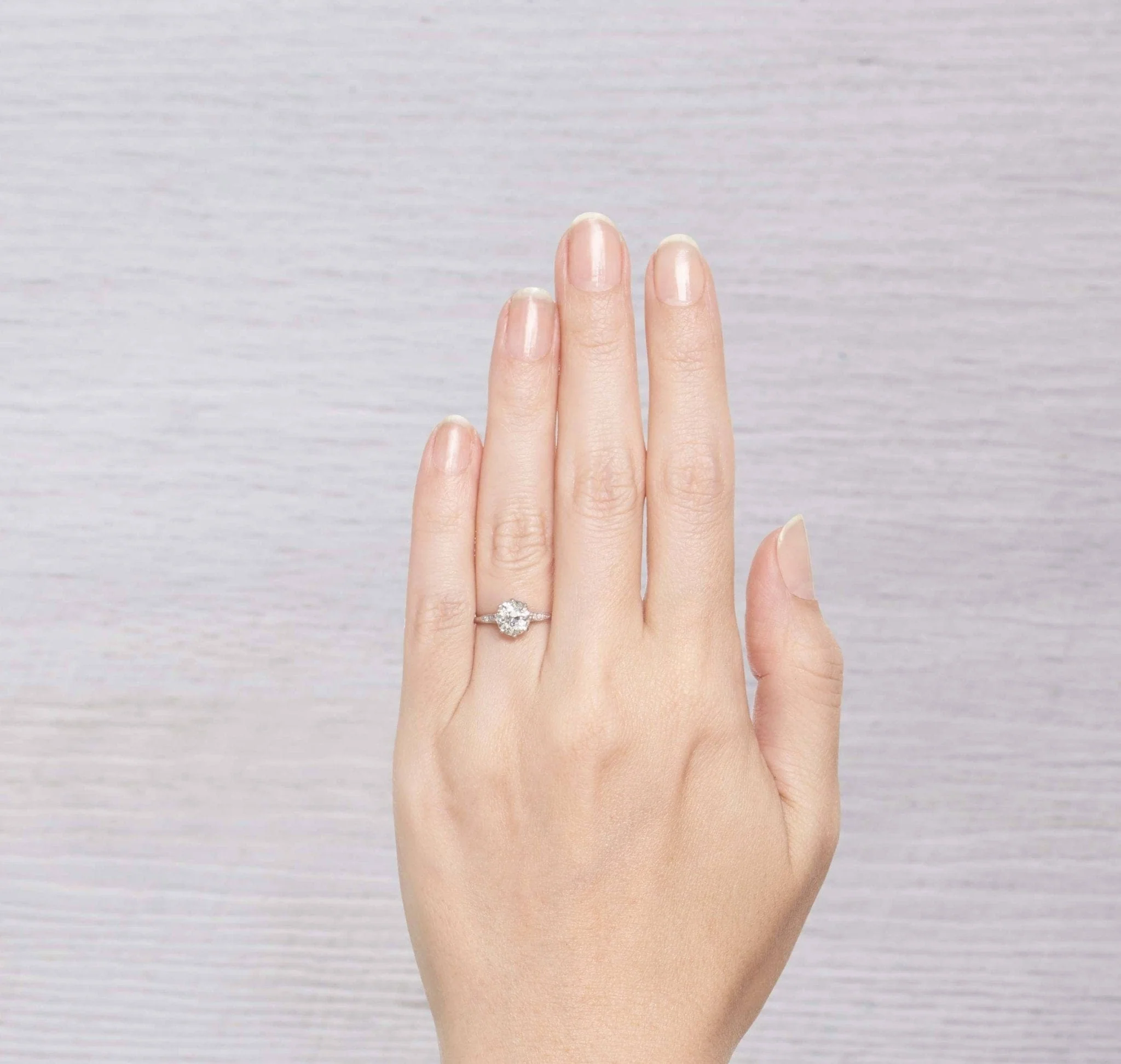 1.21 CARAT EDWARDIAN DIAMOND ENGAGEMENT RING - Image 5